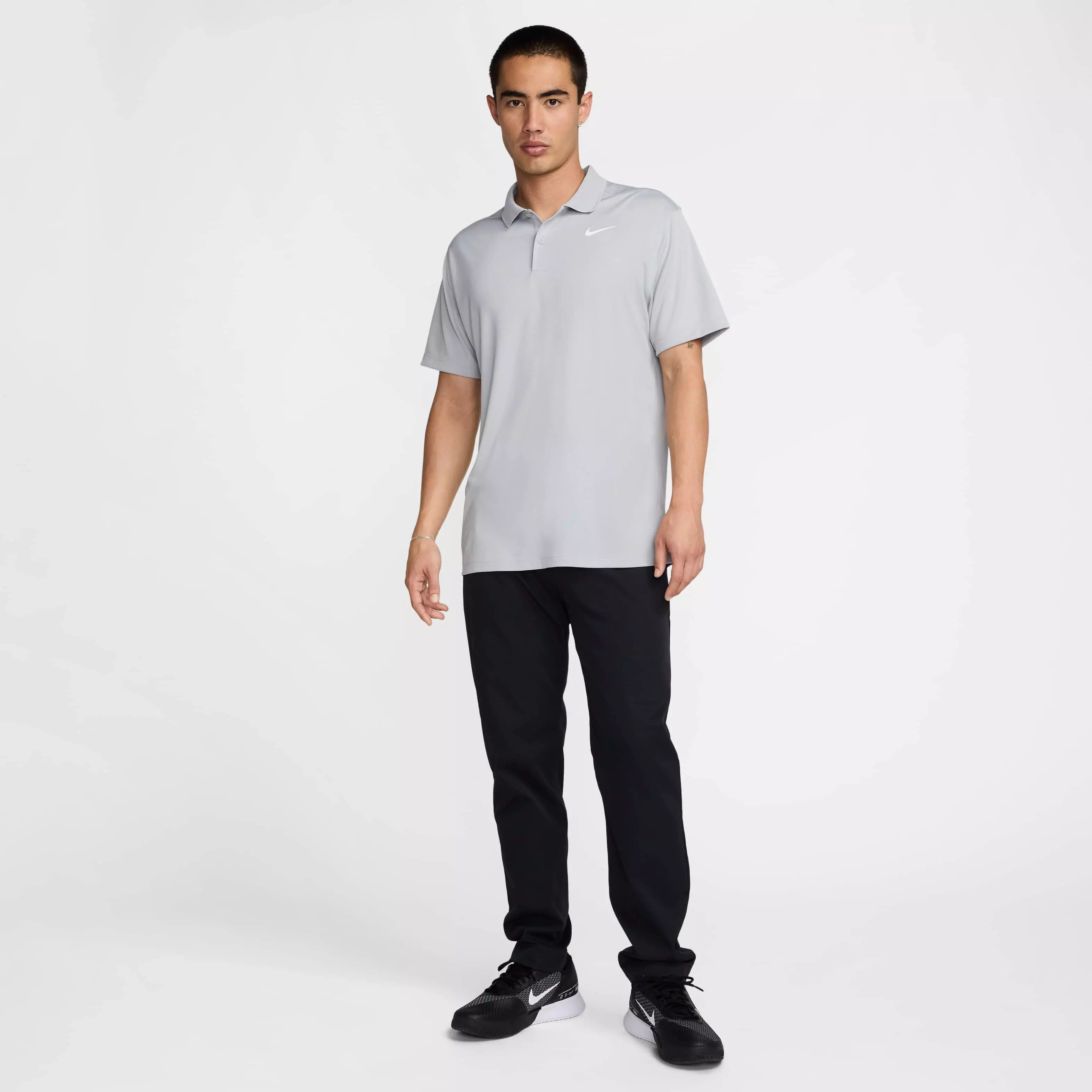 Nike Men's Dri-FIT Victory Solid Golf Polo - GREY