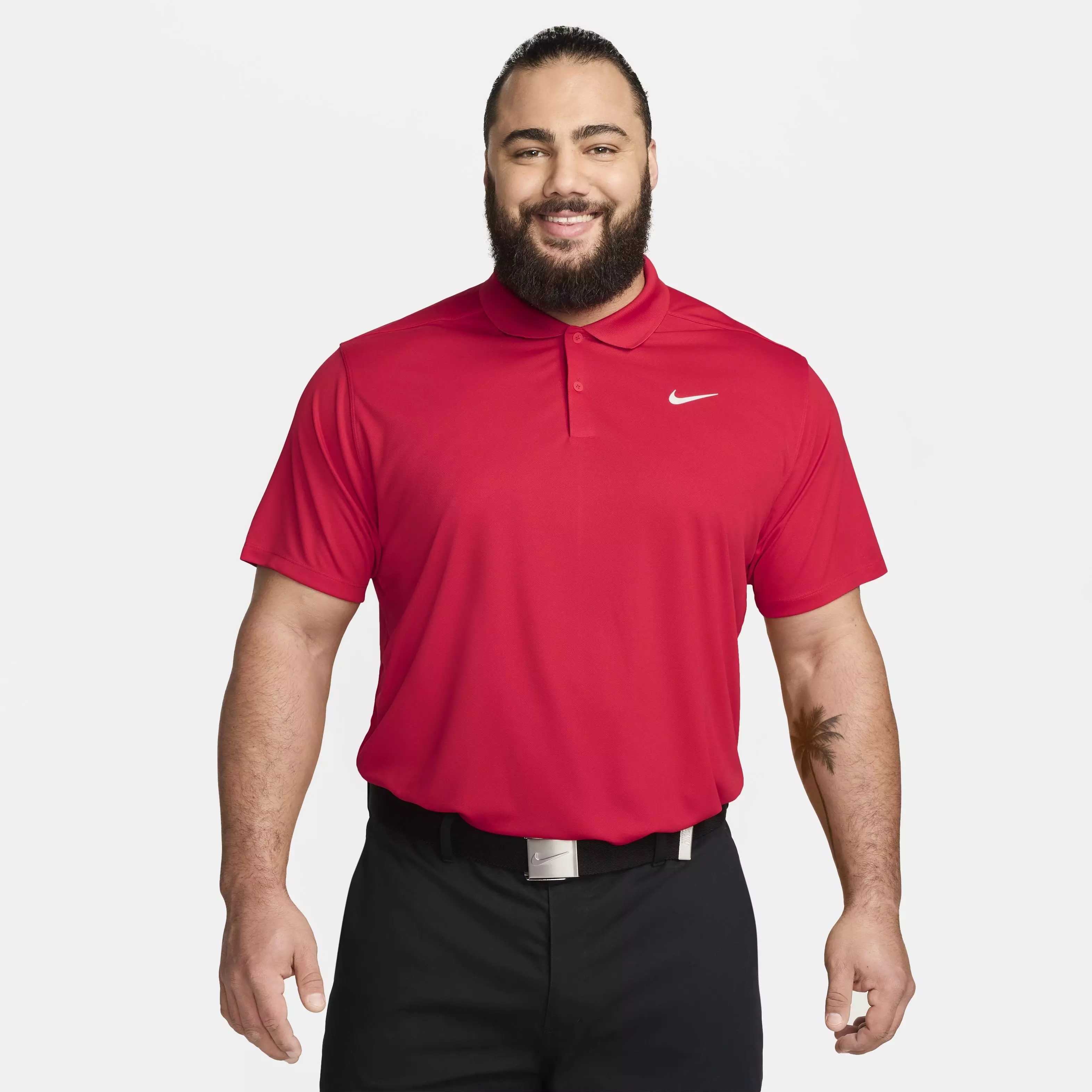 Nike Men's Dri-FIT Victory Solid Golf Polo - RED