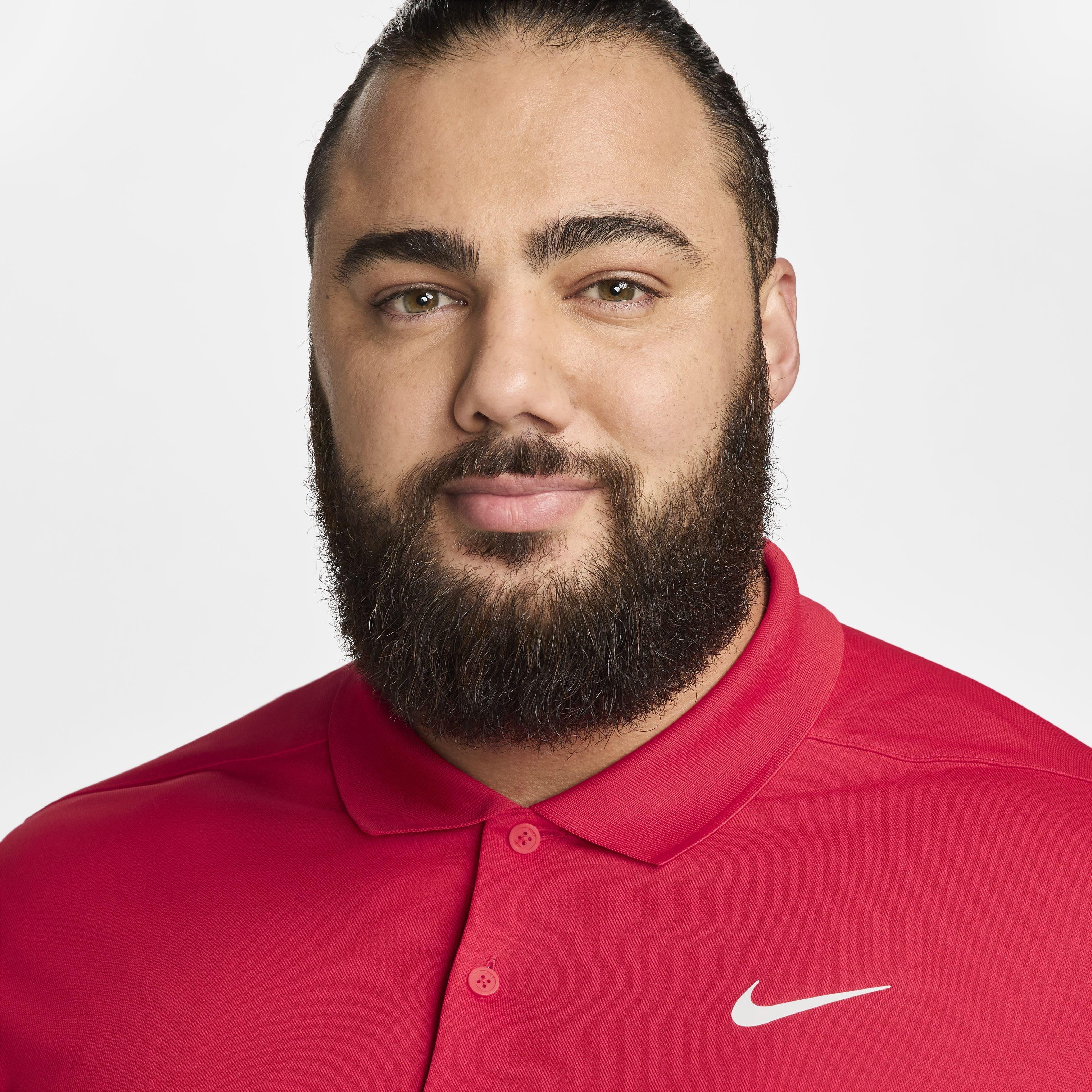 Nike Men's Dri-FIT Victory Solid Golf Polo - RED Thumbnail View 7