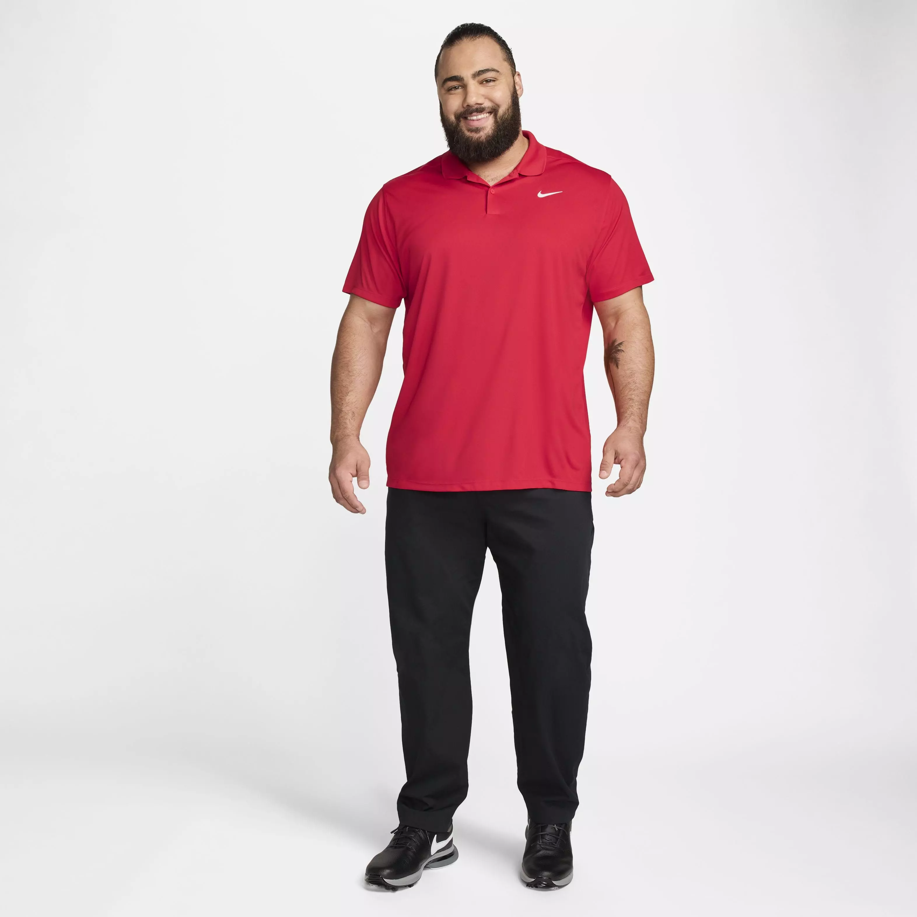 Nike Men's Dri-FIT Victory Solid Golf Polo - RED