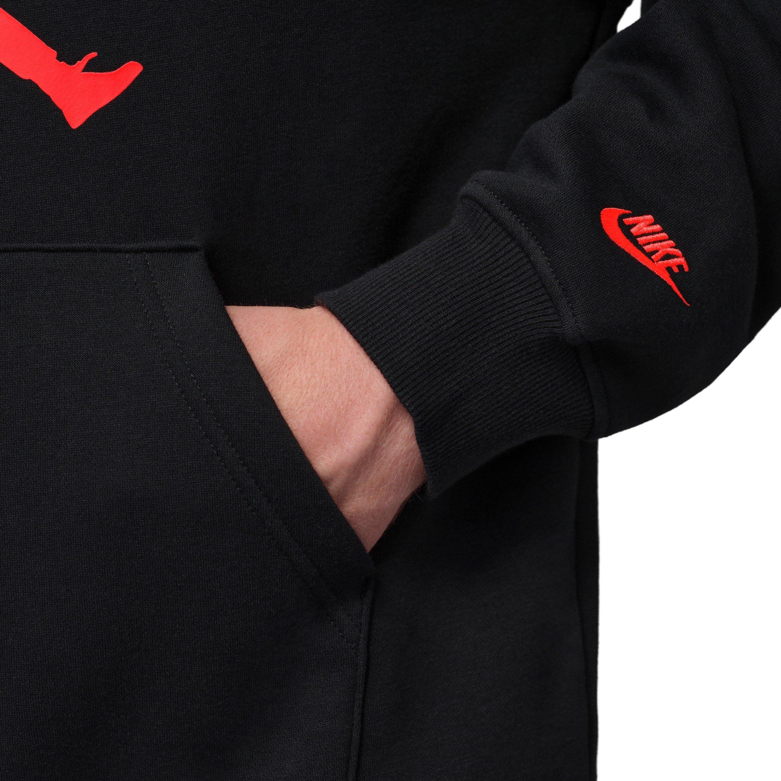 Jordan Men's Brooklyn Fleece Pullover Hoodie - BLACK Thumbnail View 5