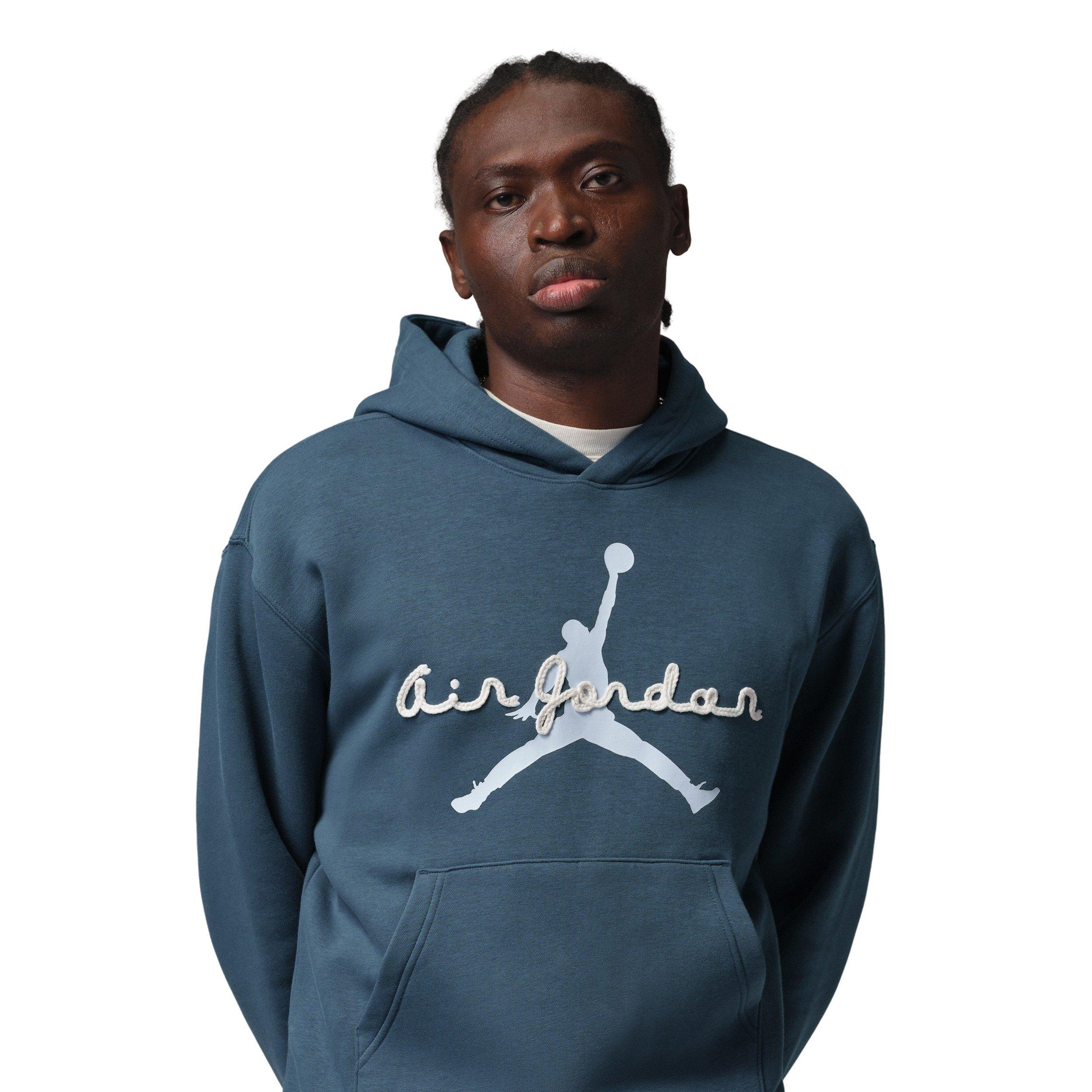 Jordan Men's Brooklyn Fleece Pullover Hoodie - BLUE Thumbnail View 1
