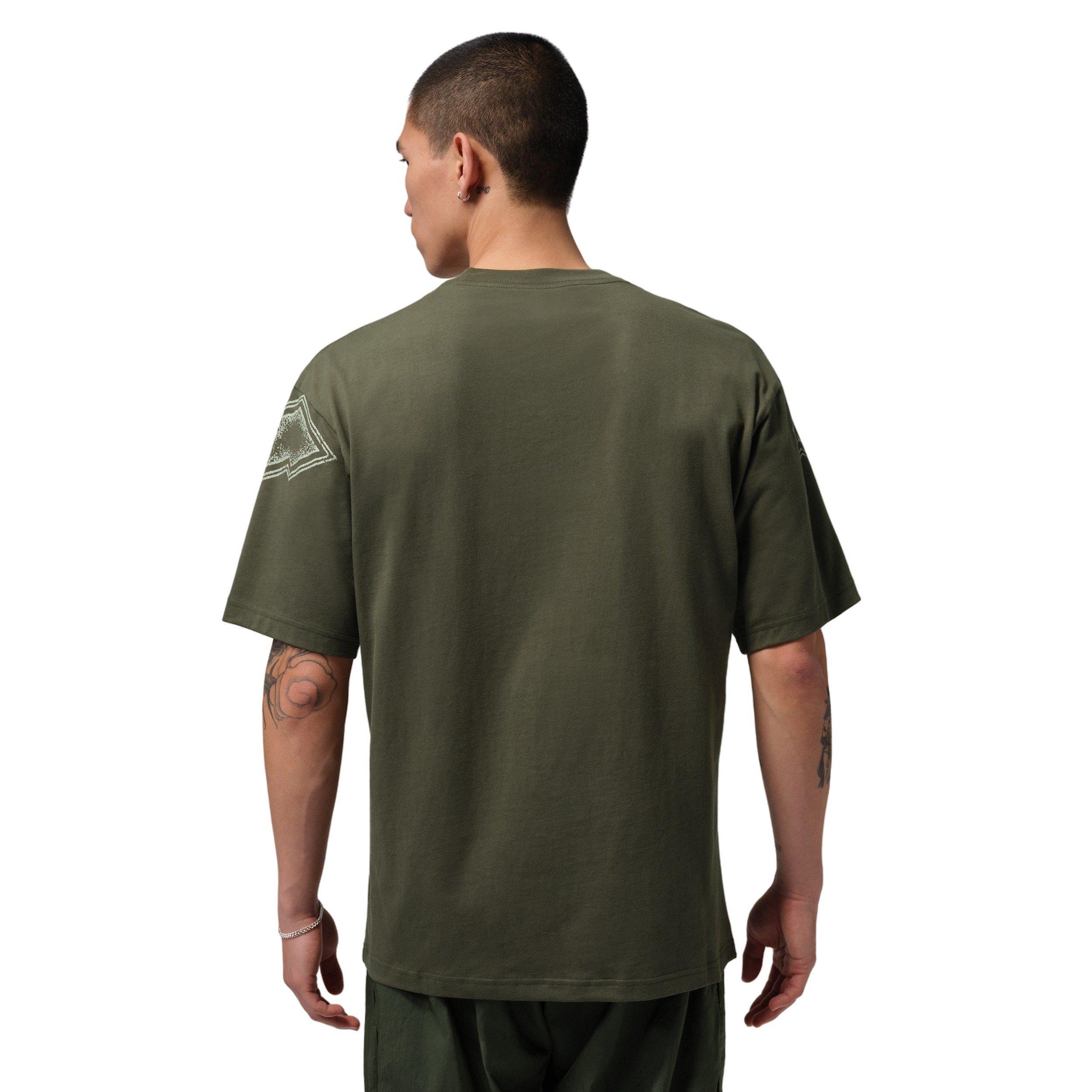 Jordan Men's Stretch Graphic Short-Sleeve Crew T-Shirt -Green - GREEN Thumbnail View 2