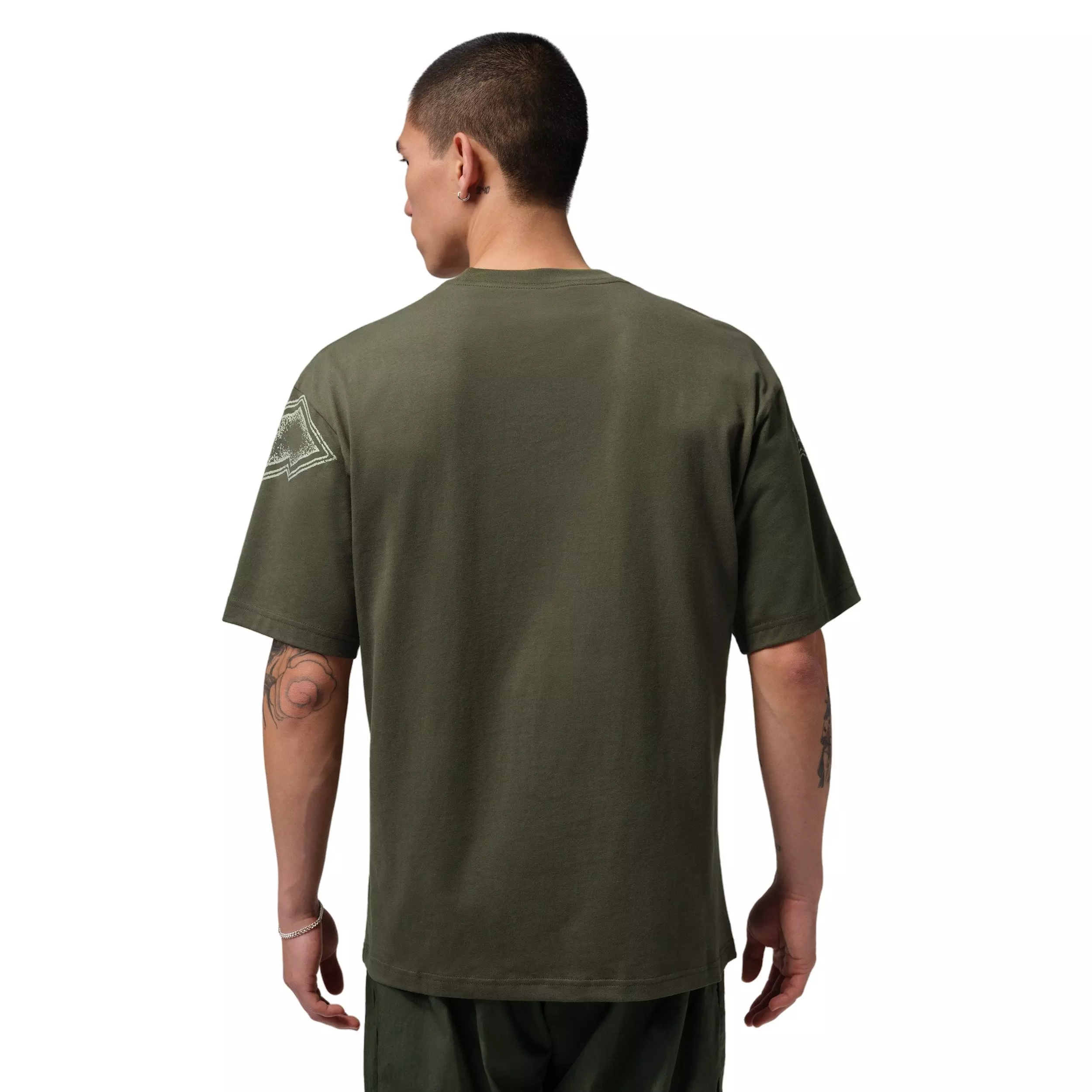 Jordan Men's Stretch Graphic Short-Sleeve Crew T-Shirt -Green - GREEN