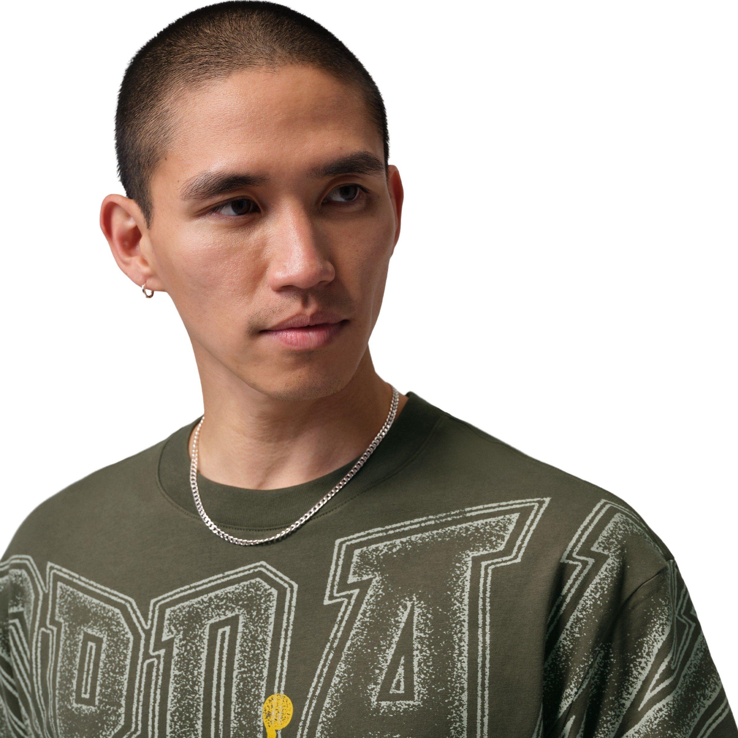 Jordan Men's Stretch Graphic Short-Sleeve Crew T-Shirt -Green - GREEN Thumbnail View 3