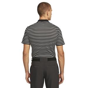 Nike Men's Dri-FIT Victory Striped Golf Polo -Black/White