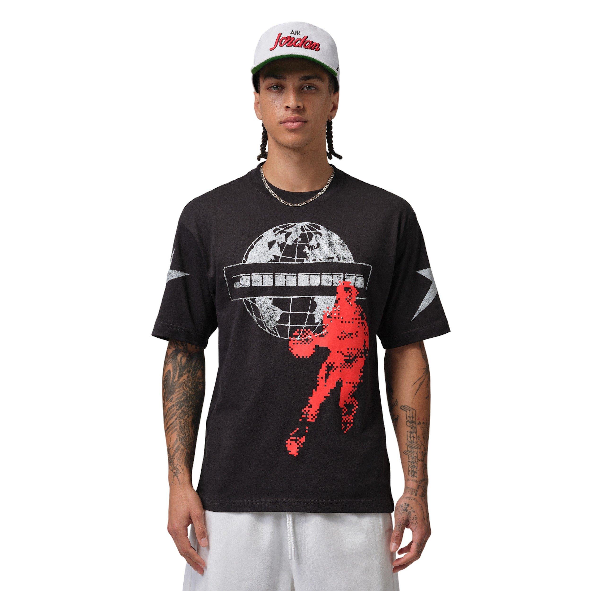 Jordan Men's Star Graphic Short-Sleeve Crew T-Shirt - BLACK Thumbnail View 1