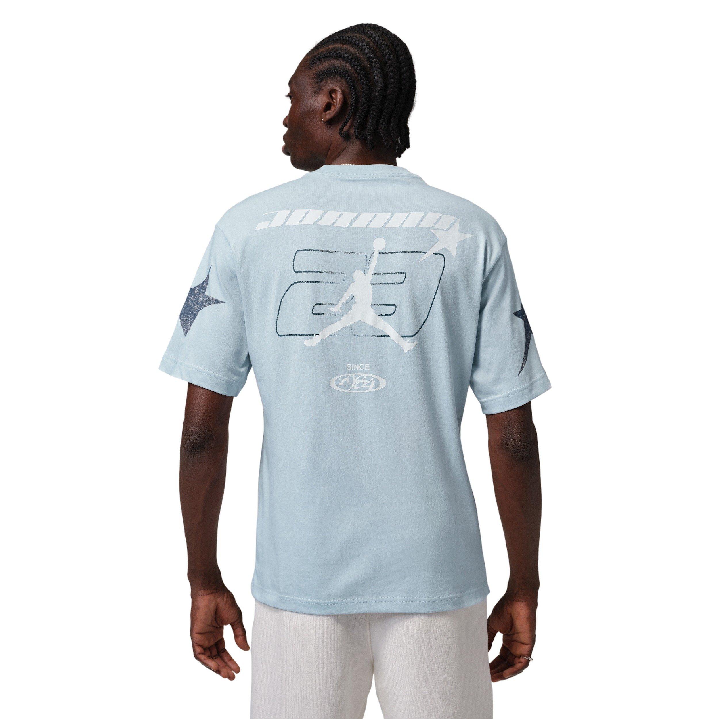 Jordan Men's Star Graphic Short-Sleeve Crew T-Shirt - BLUE Thumbnail View 2