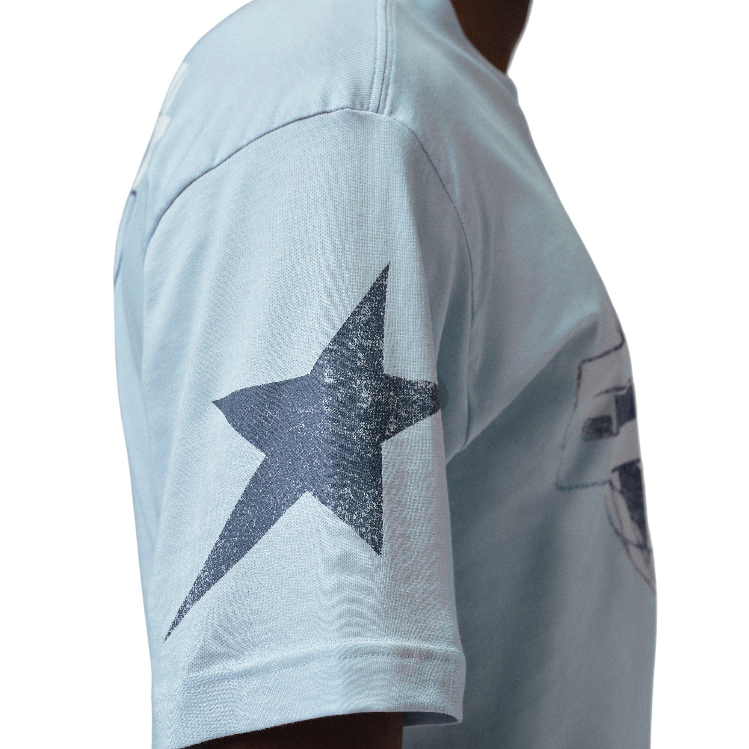 Jordan Men's Star Graphic Short-Sleeve Crew T-Shirt - BLUE Thumbnail View 4