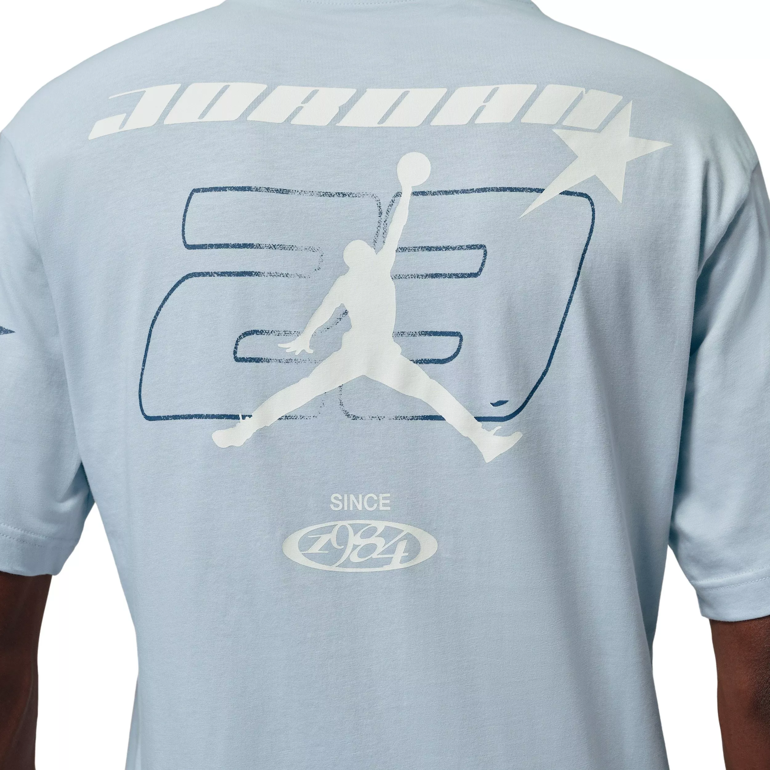 Jordan Men's Star Graphic Short-Sleeve Crew T-Shirt - BLUE