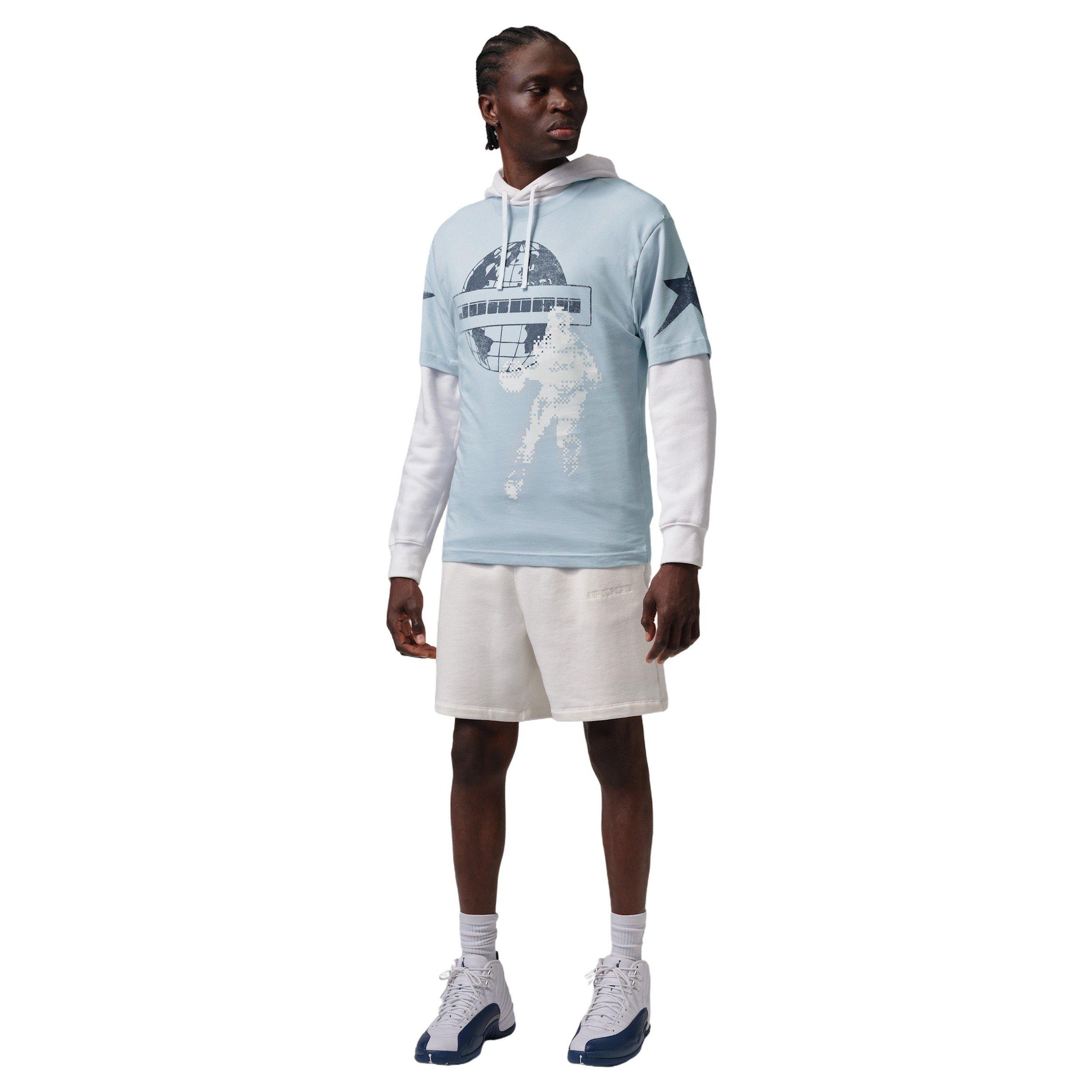 Jordan Men's Star Graphic Short-Sleeve Crew T-Shirt - BLUE Thumbnail View 6