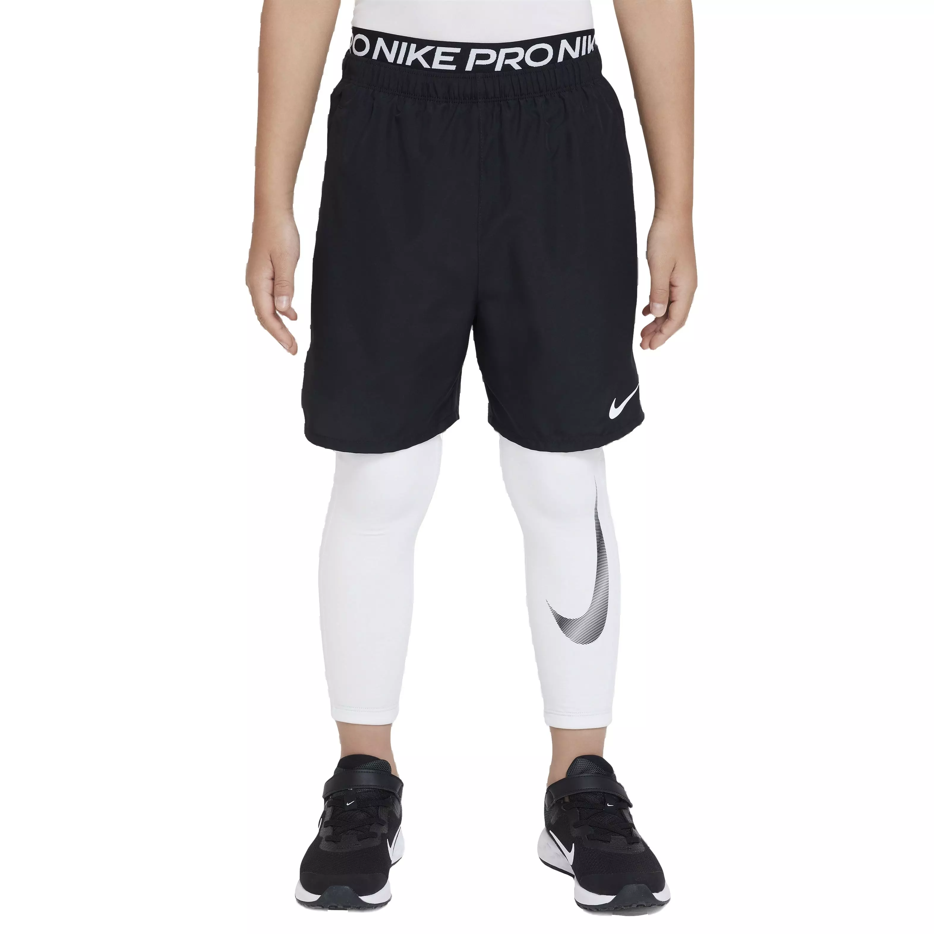 Nike Big Boys' Pro Warm Dri-FIT Leggings -White - Hibbett