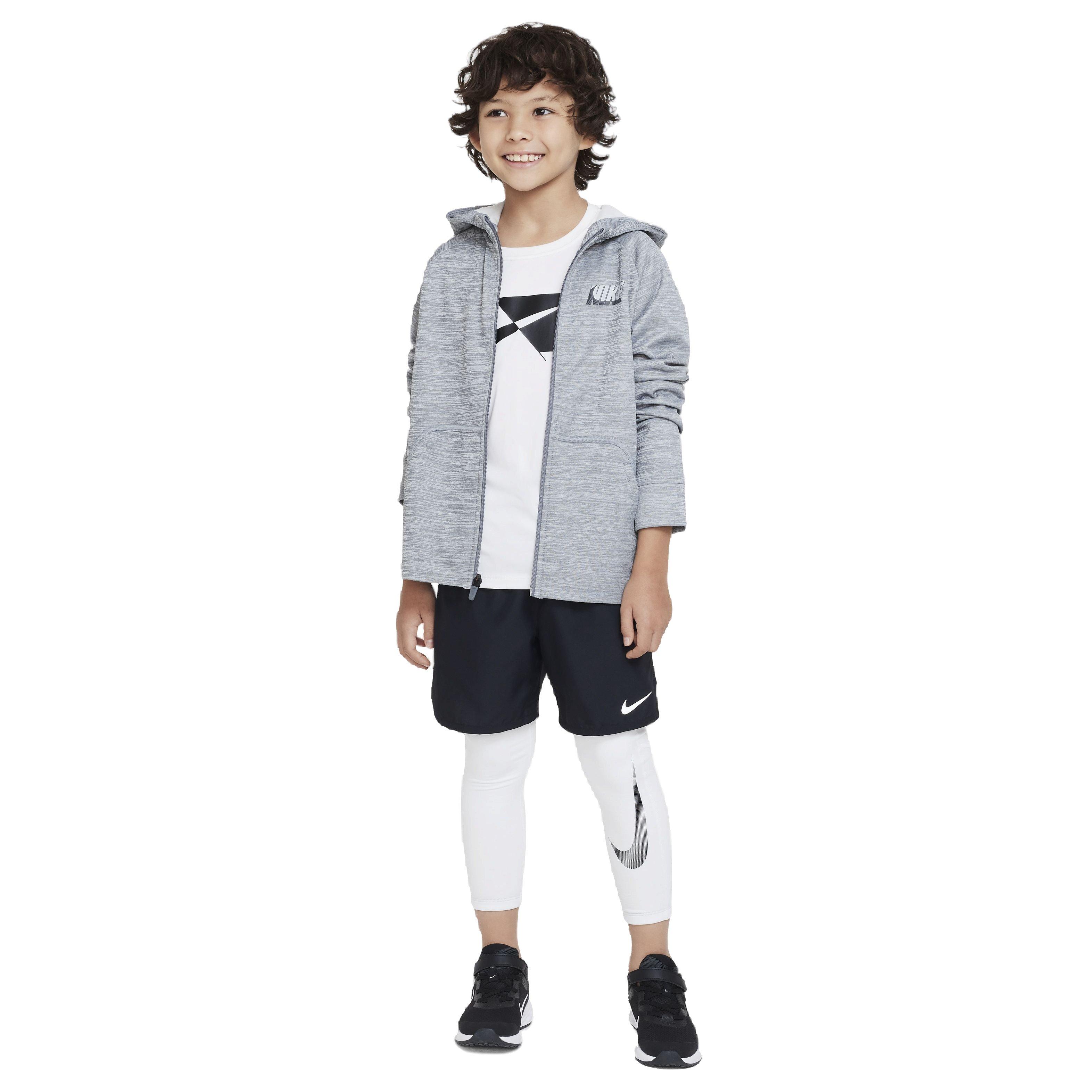 Nike Big Boys' Pro Warm Dri-FIT Leggings -White - Hibbett