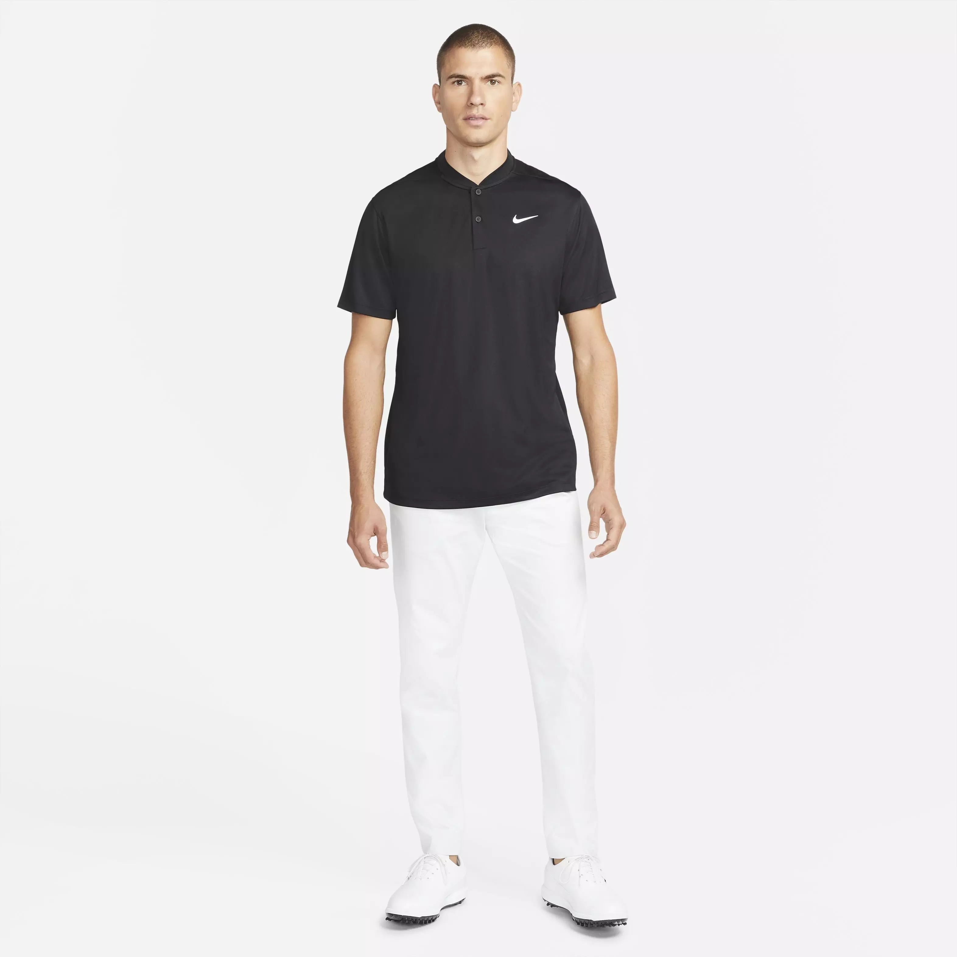 Nike Men's Dri-FIT Victory Blade Golf Polo - BLACK