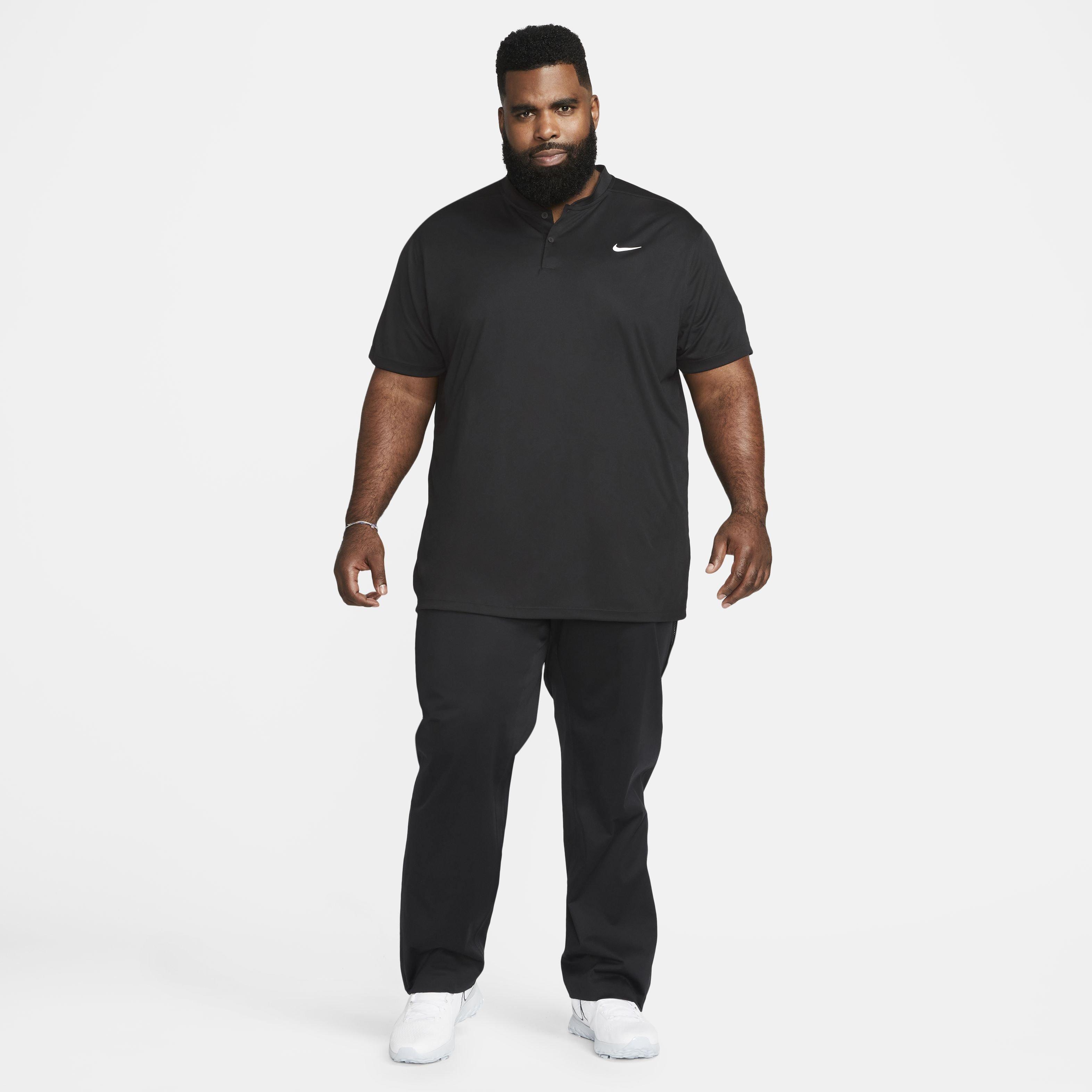 Nike Men's Dri-FIT Victory Blade Golf Polo - BLACK Thumbnail View 8