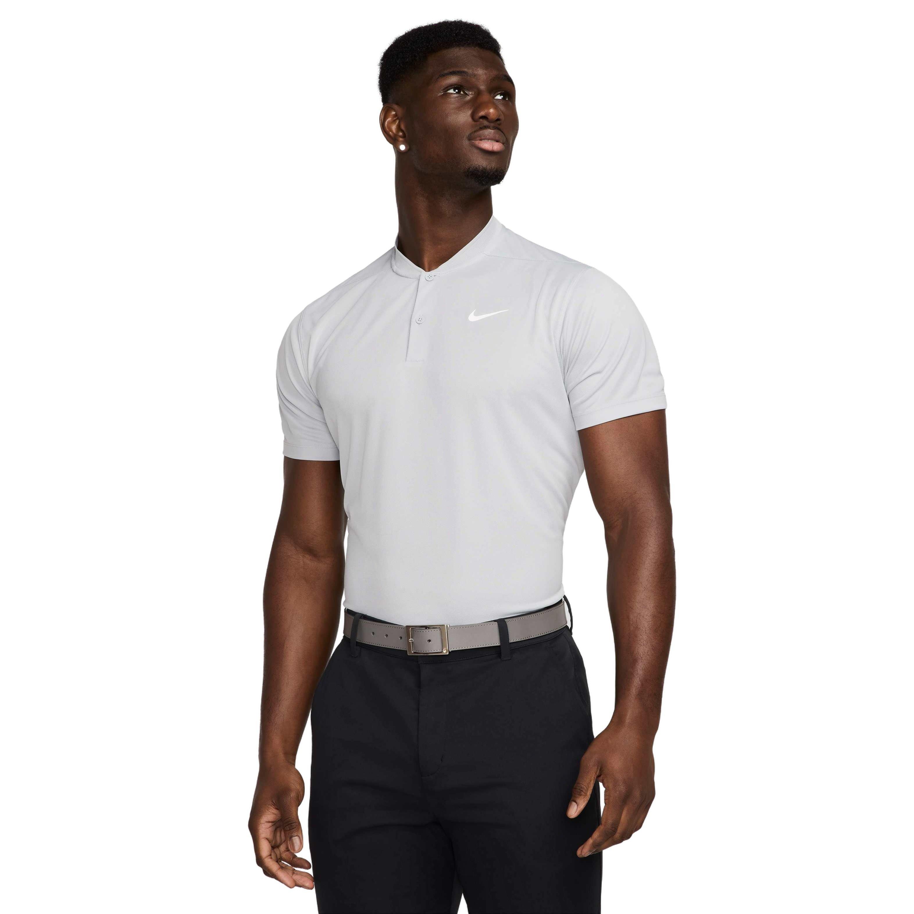 Nike Men's Dri-FIT Victory Blade Golf Polo - GREY Thumbnail View 1