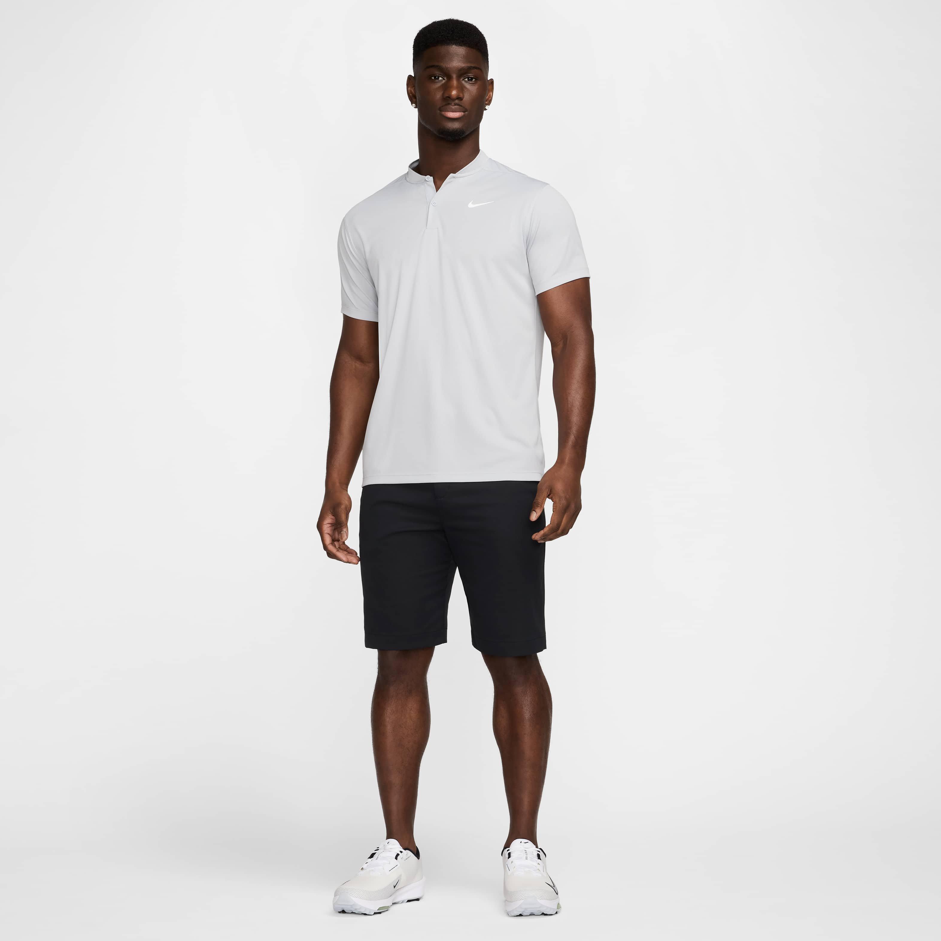Nike Men's Dri-FIT Victory Blade Golf Polo - GREY Thumbnail View 4