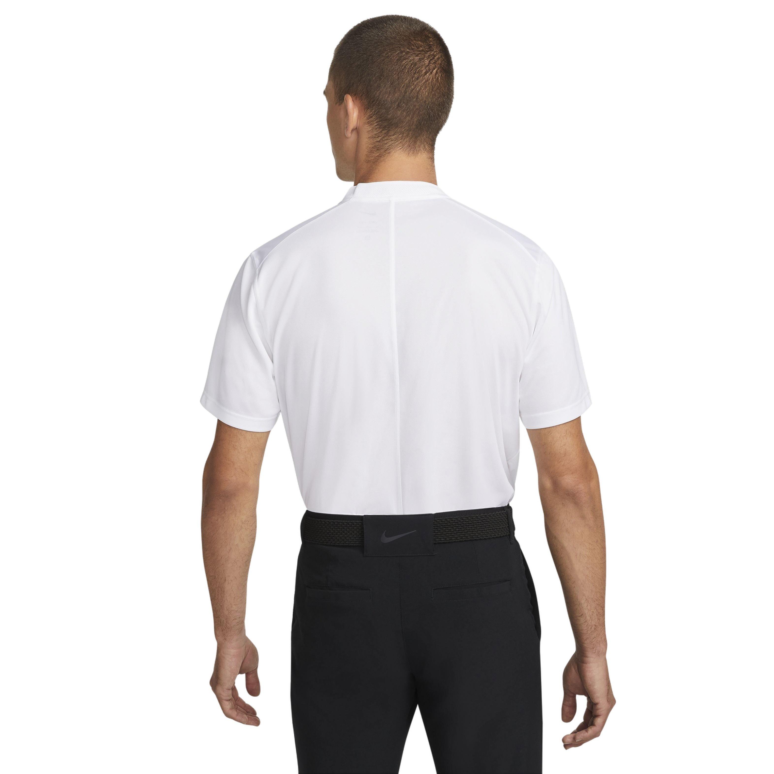 Nike Men's Dri-FIT Victory Blade Golf Polo - WHITE Thumbnail View 2
