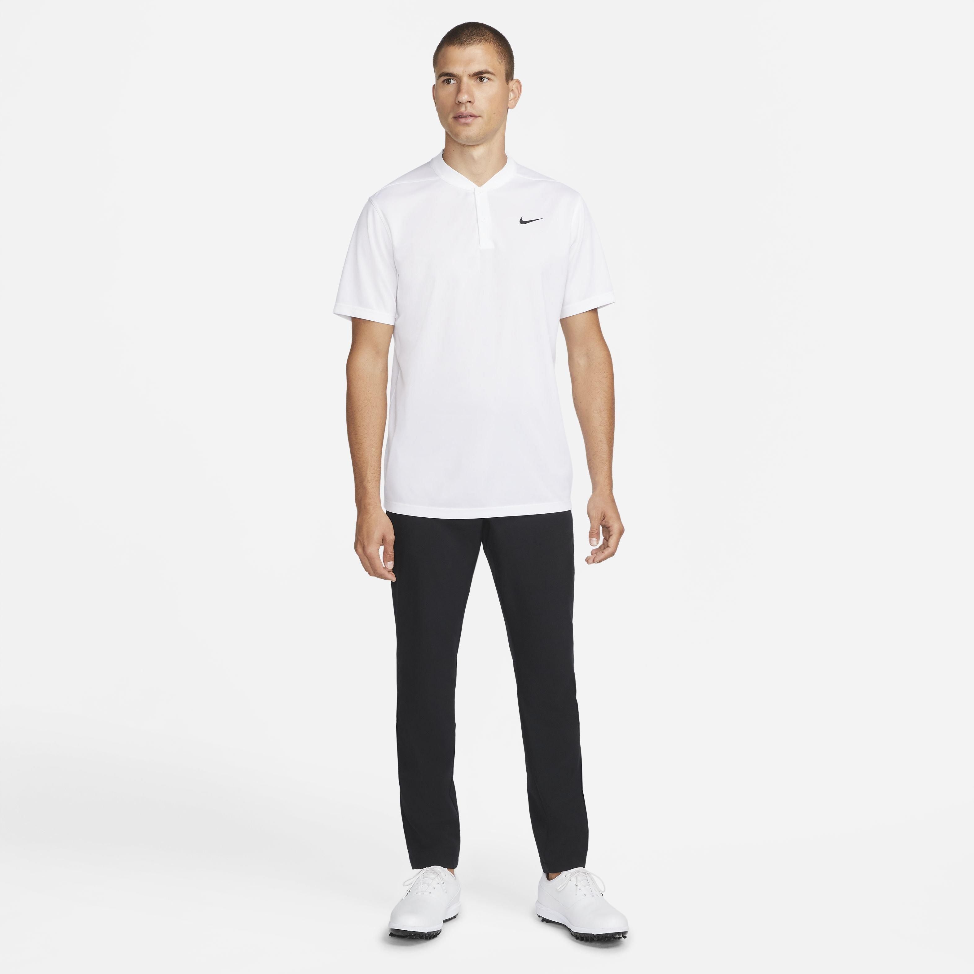 Nike Men's Dri-FIT Victory Blade Golf Polo - WHITE Thumbnail View 3