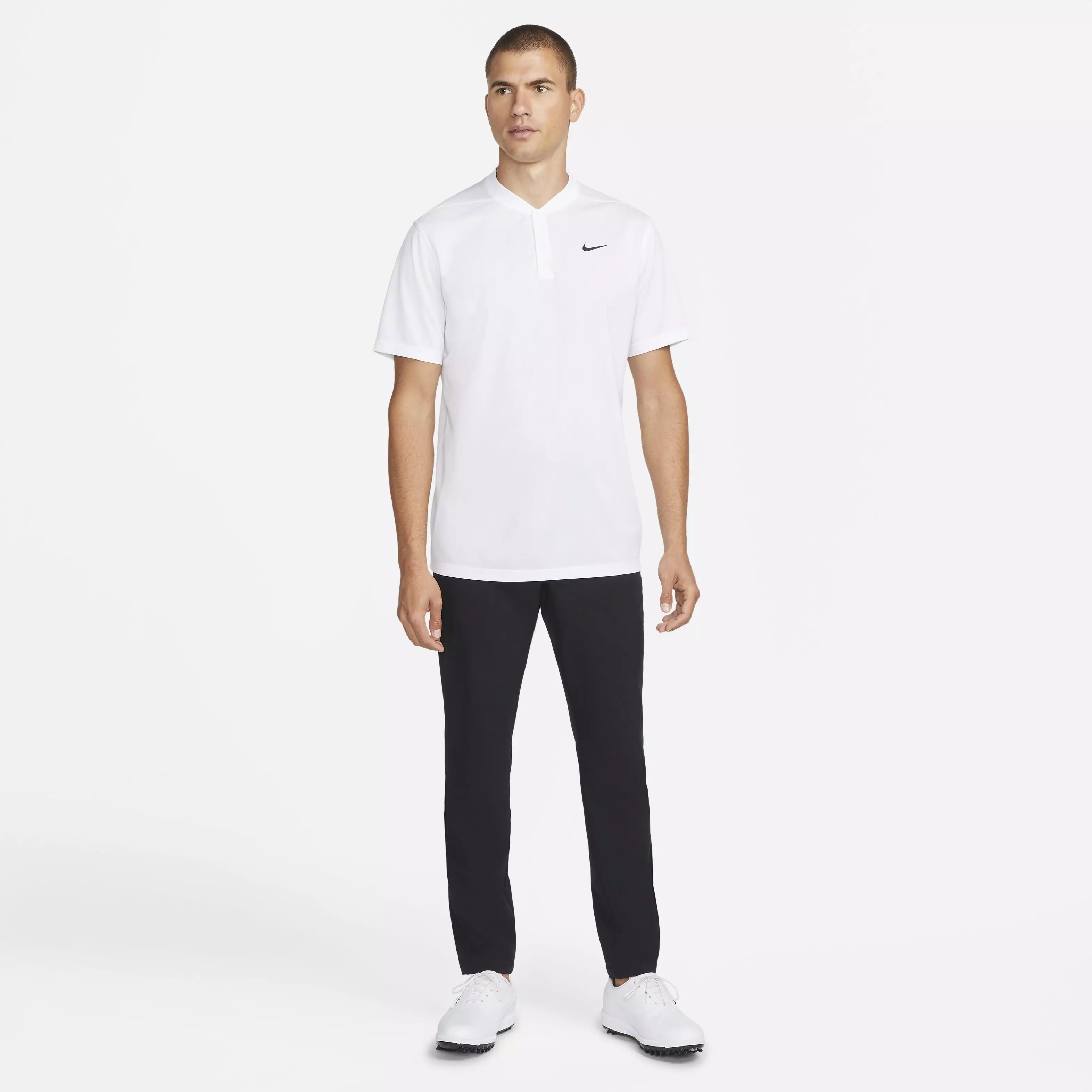 Nike Men's Dri-FIT Victory Blade Golf Polo - WHITE