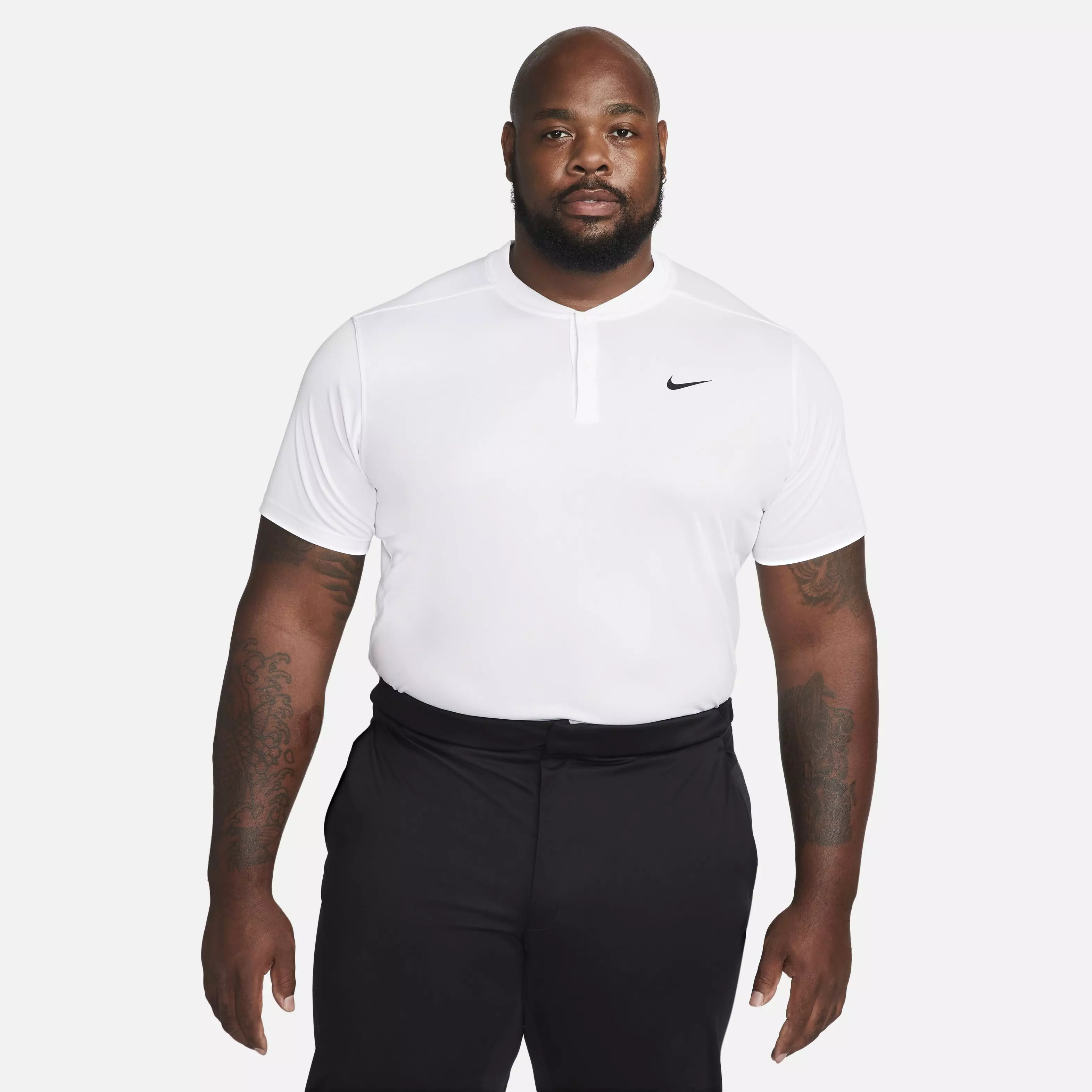 Nike Men's Dri-FIT Victory Blade Golf Polo - WHITE