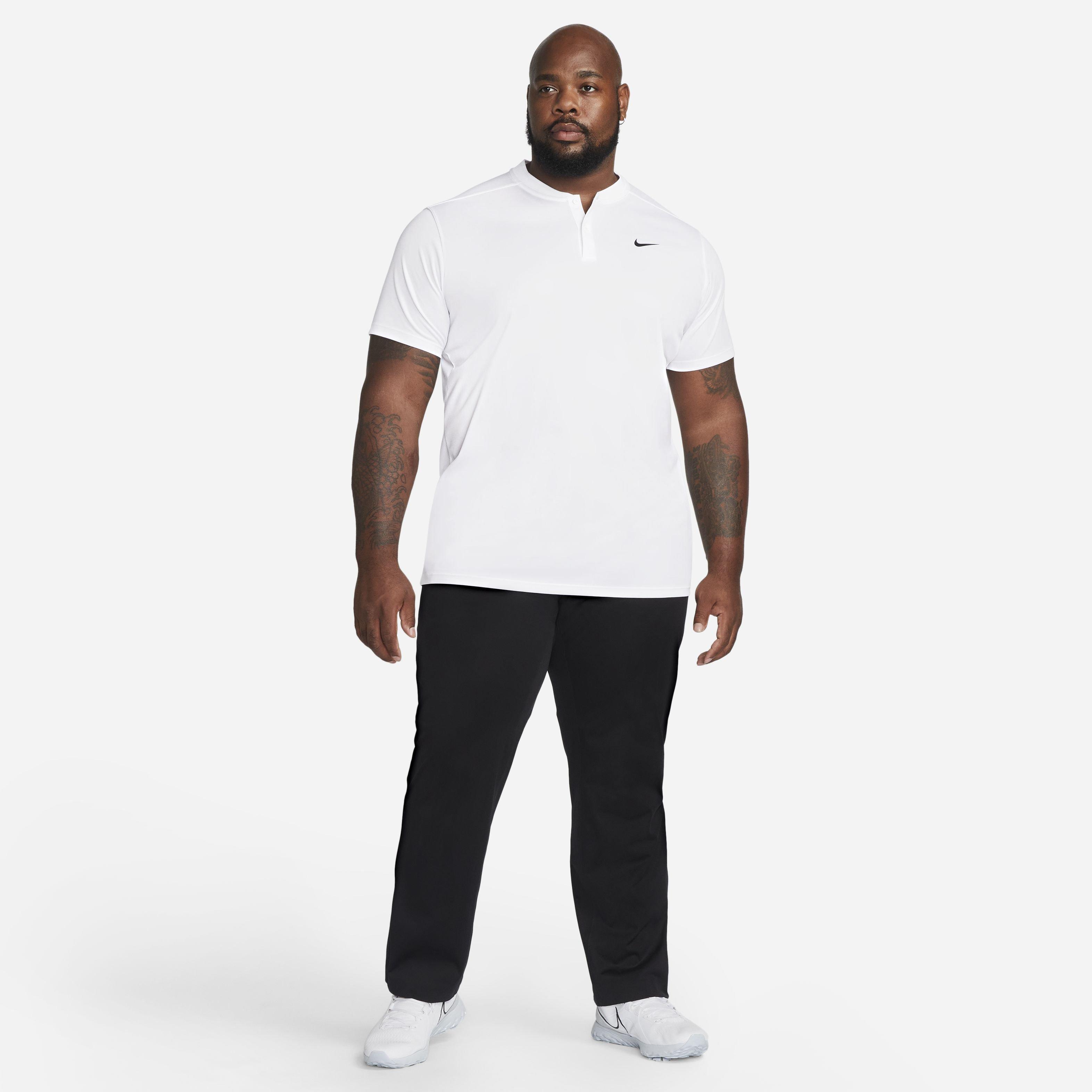 Nike Men's Dri-FIT Victory Blade Golf Polo - WHITE Thumbnail View 7