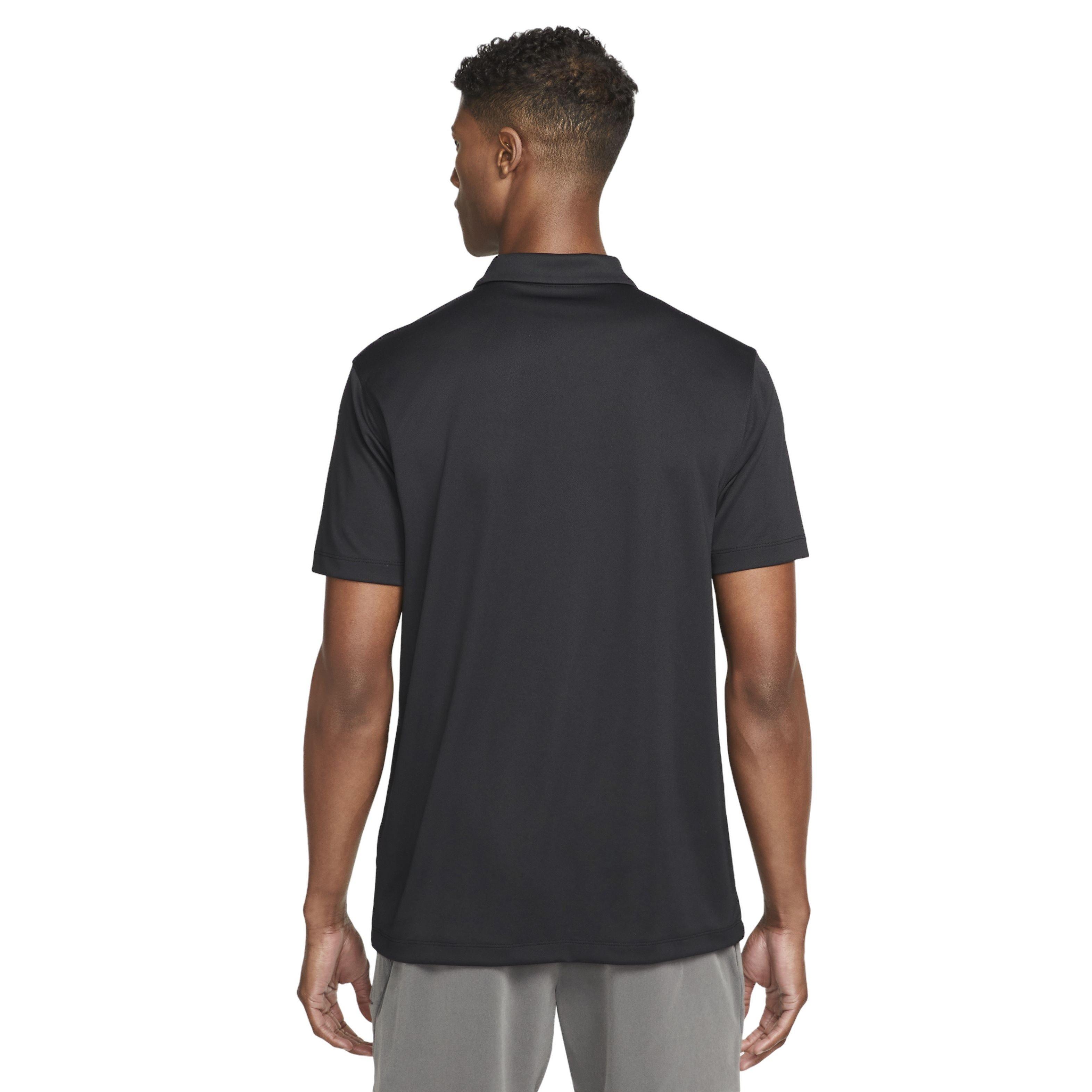 NikeCourt Men's Dri-FIT Solid Tennis Polo - BLACK Thumbnail View 2
