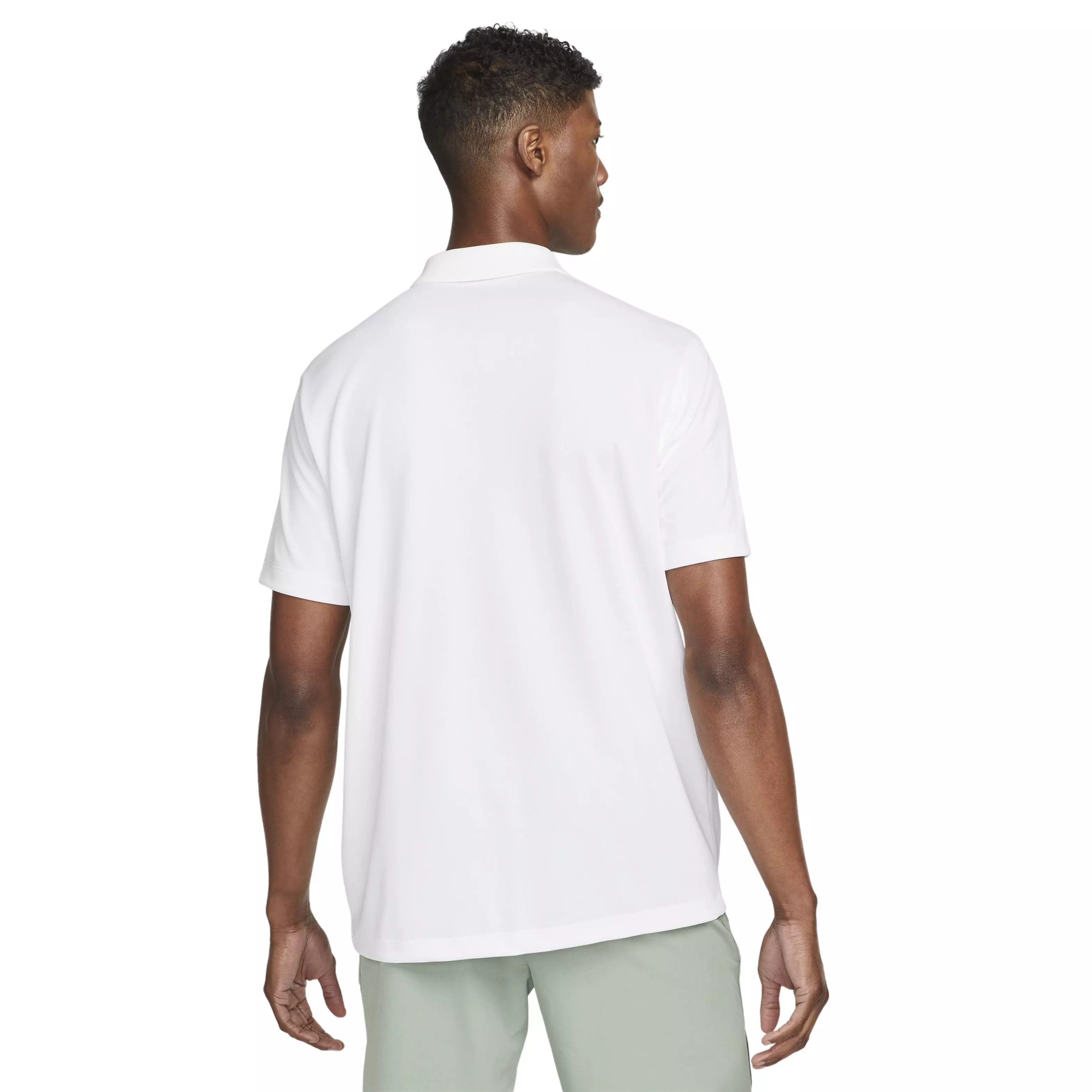 NikeCourt Men's Dri-FIT Solid Tennis Polo - WHITE