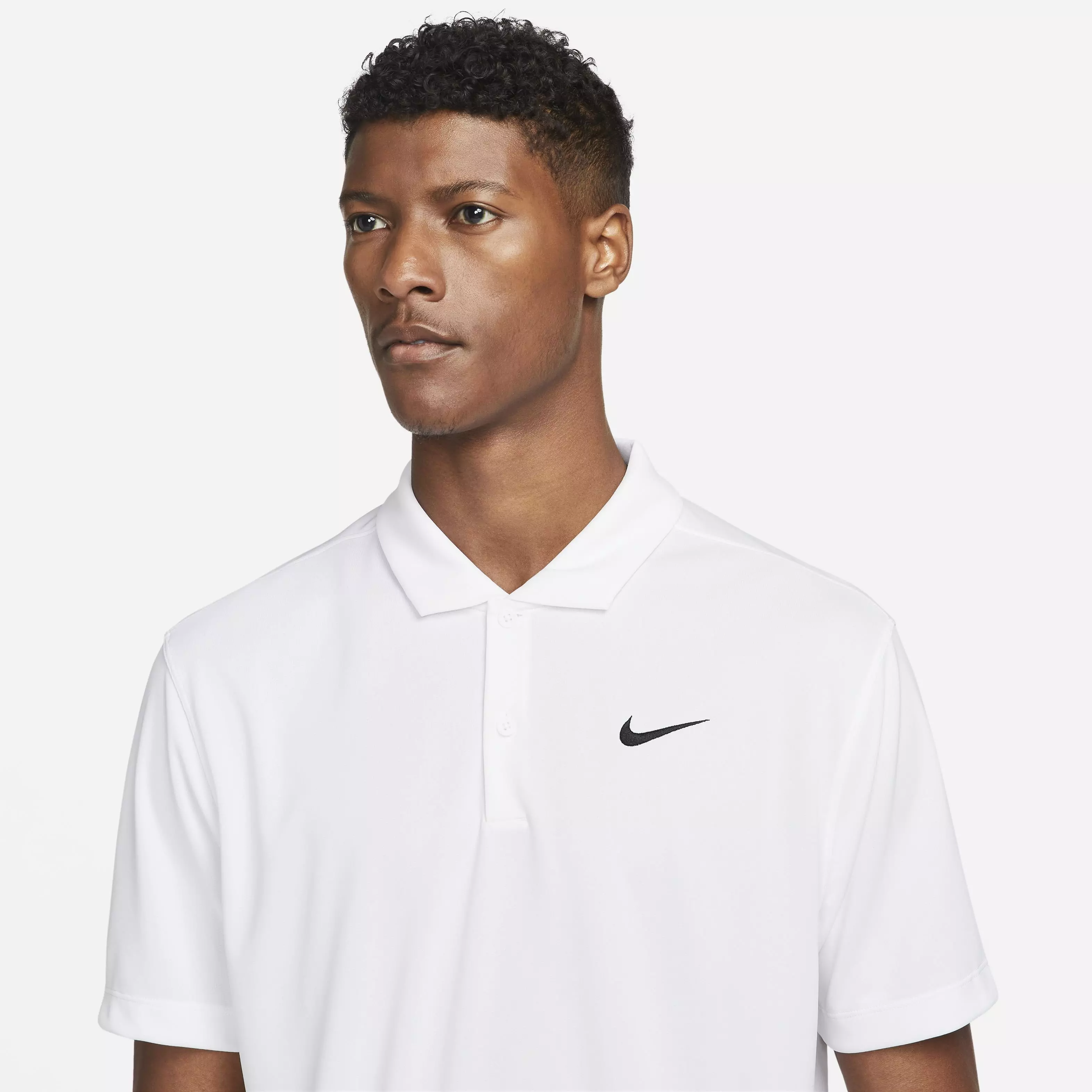 NikeCourt Men's Dri-FIT Solid Tennis Polo - WHITE
