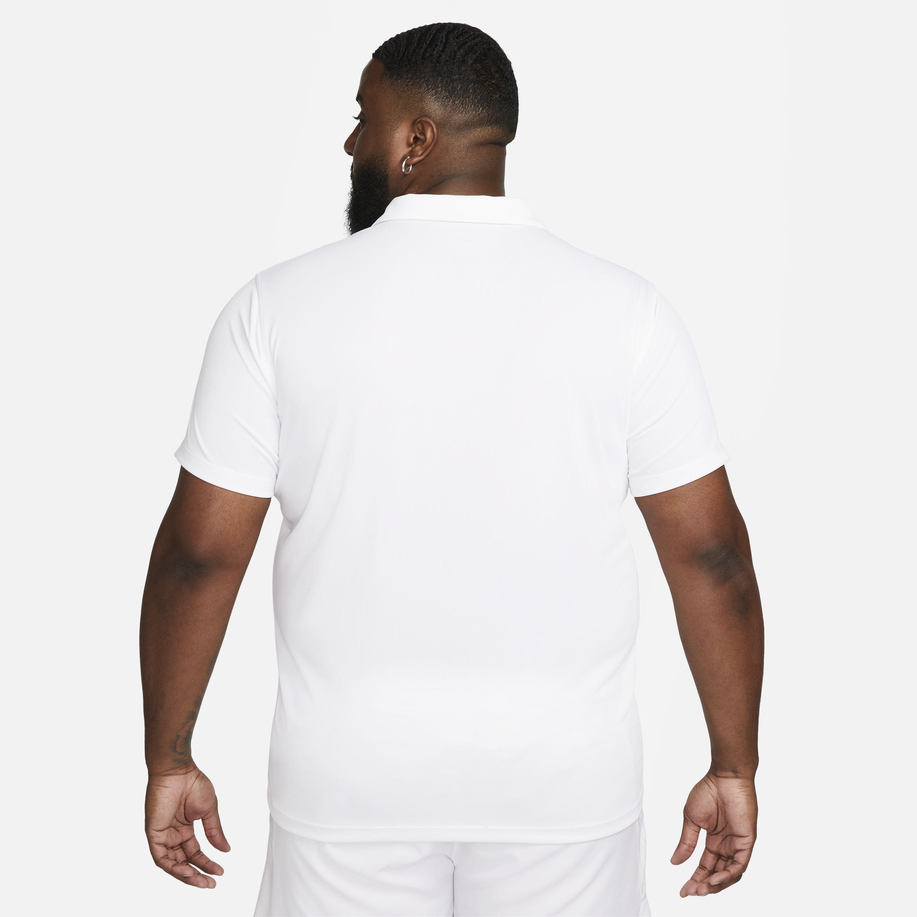 NikeCourt Men's Dri-FIT Solid Tennis Polo - WHITE Thumbnail View 6