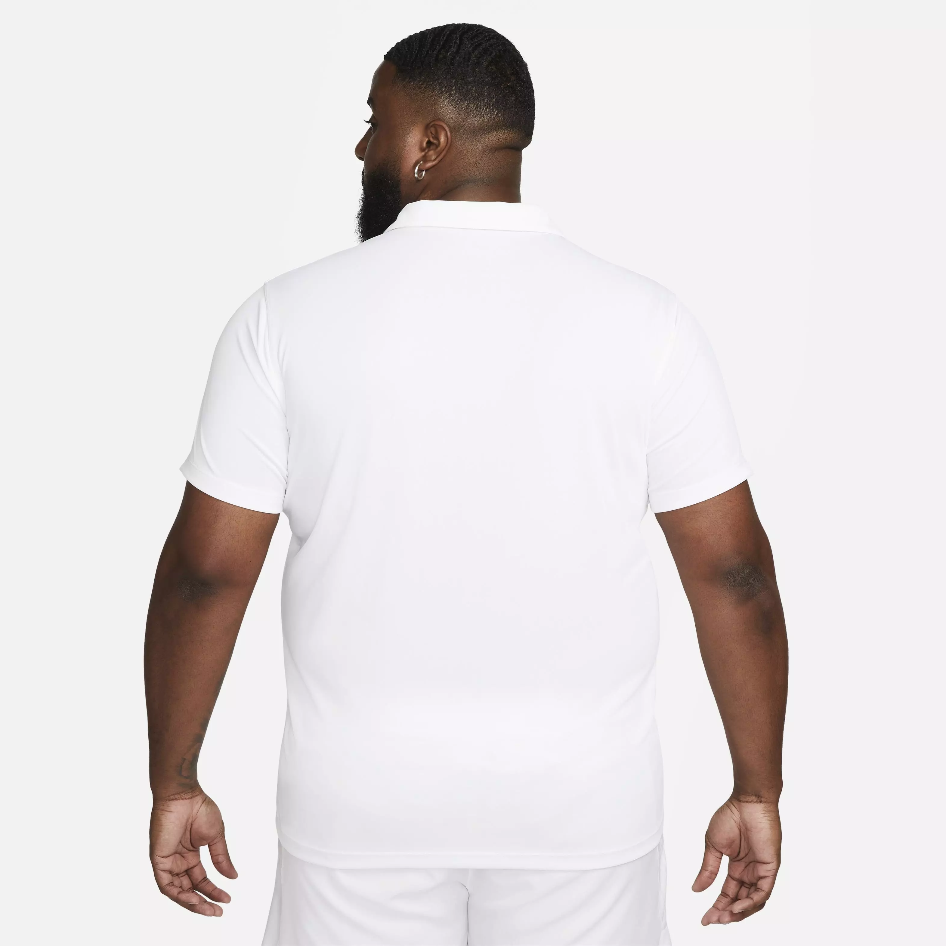 NikeCourt Men's Dri-FIT Solid Tennis Polo - WHITE