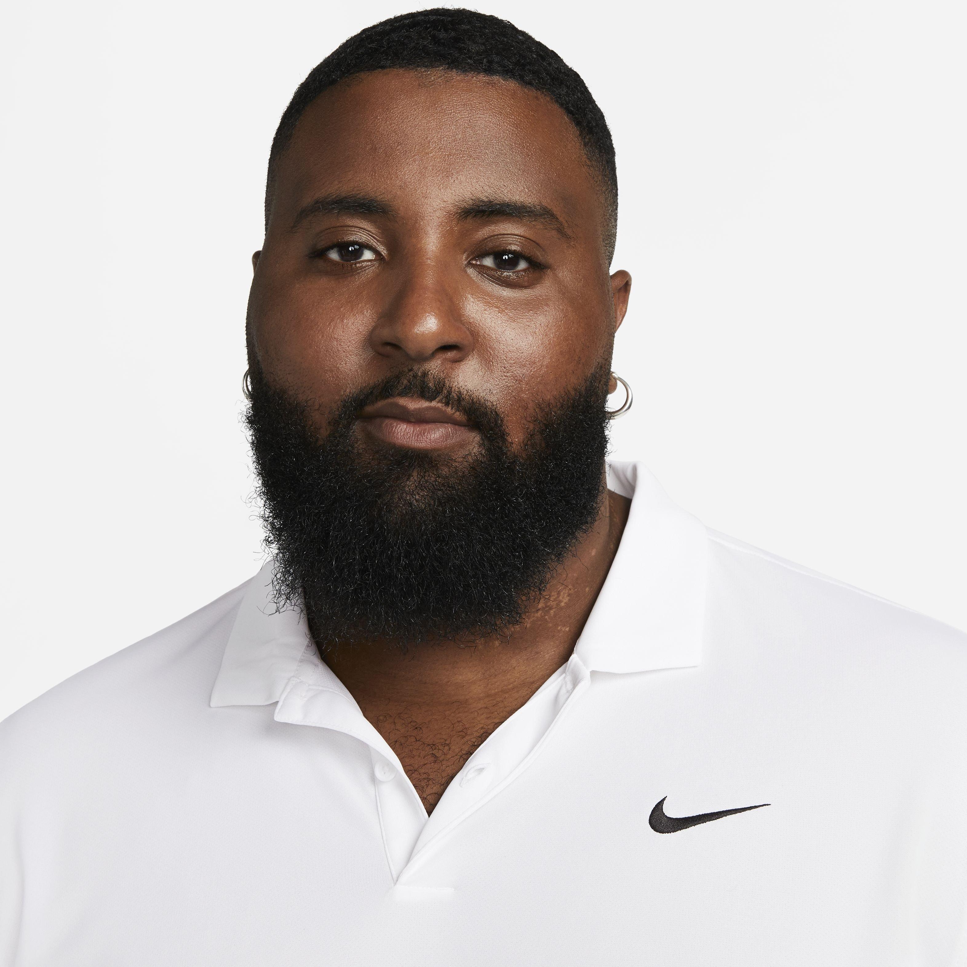 NikeCourt Men's Dri-FIT Solid Tennis Polo - WHITE Thumbnail View 7