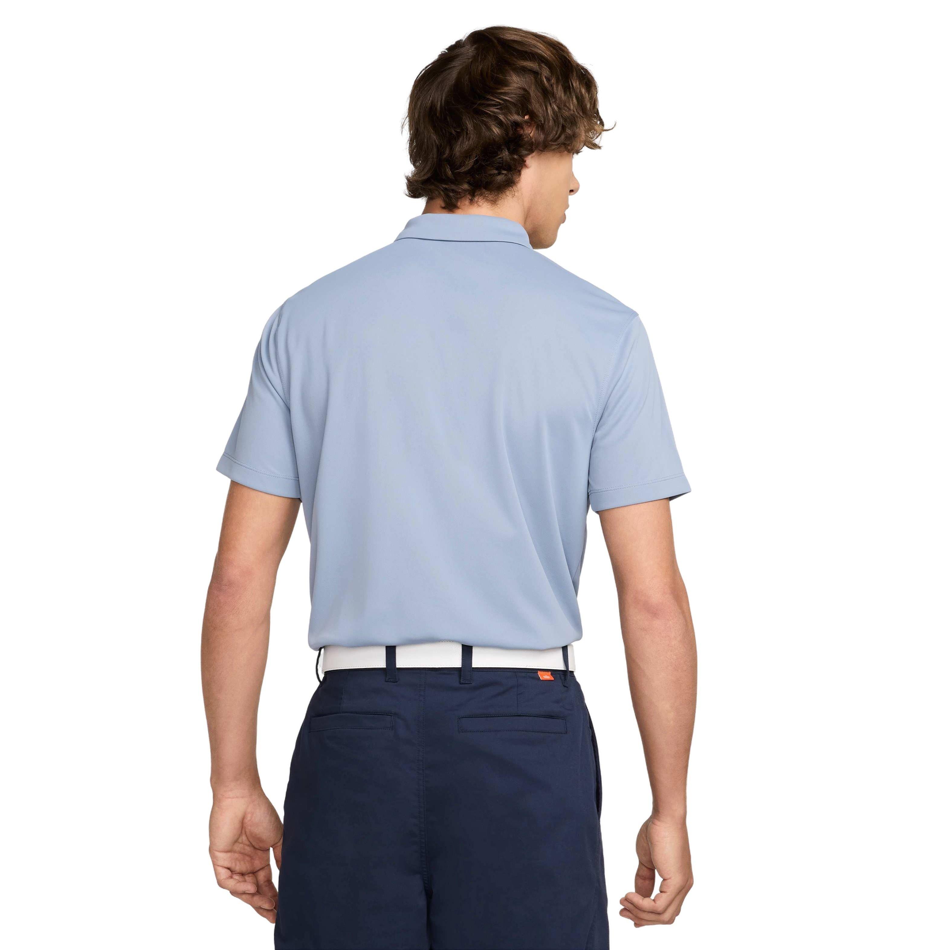 NikeCourt Men's Dri-FIT Solid Tennis Polo - LT BLUE Thumbnail View 2