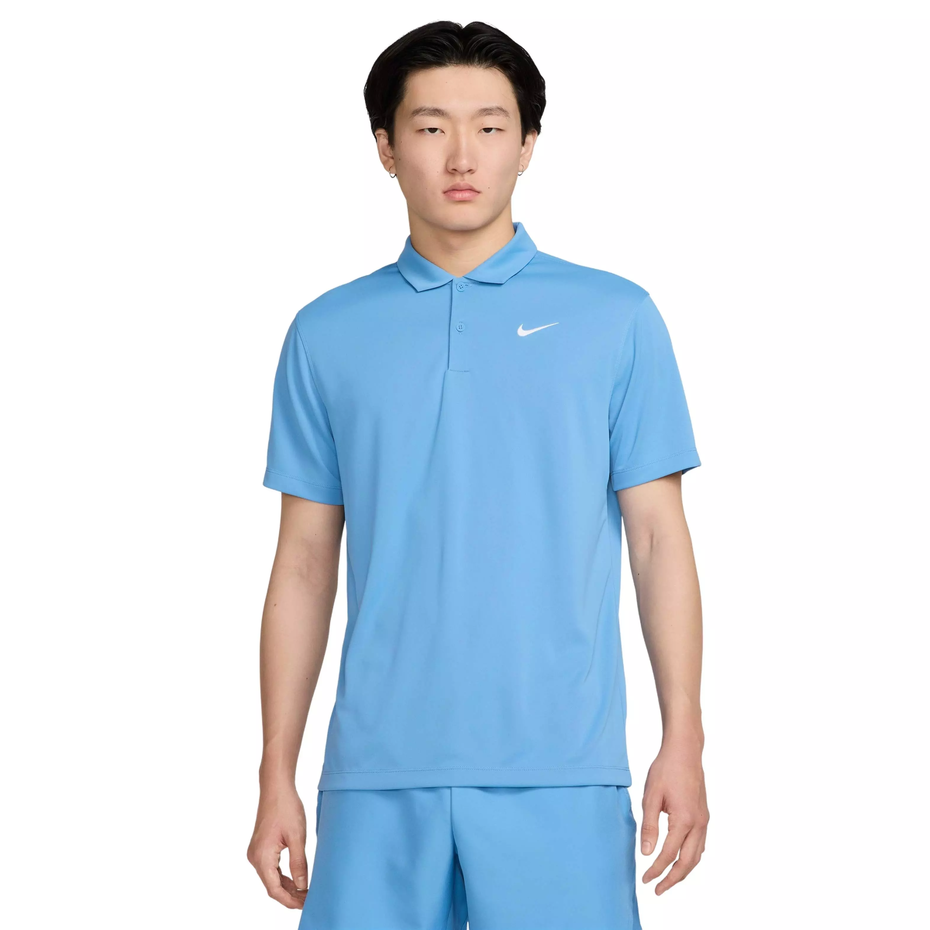 NikeCourt Men's Dri-FIT Solid Tennis Polo - BLUE