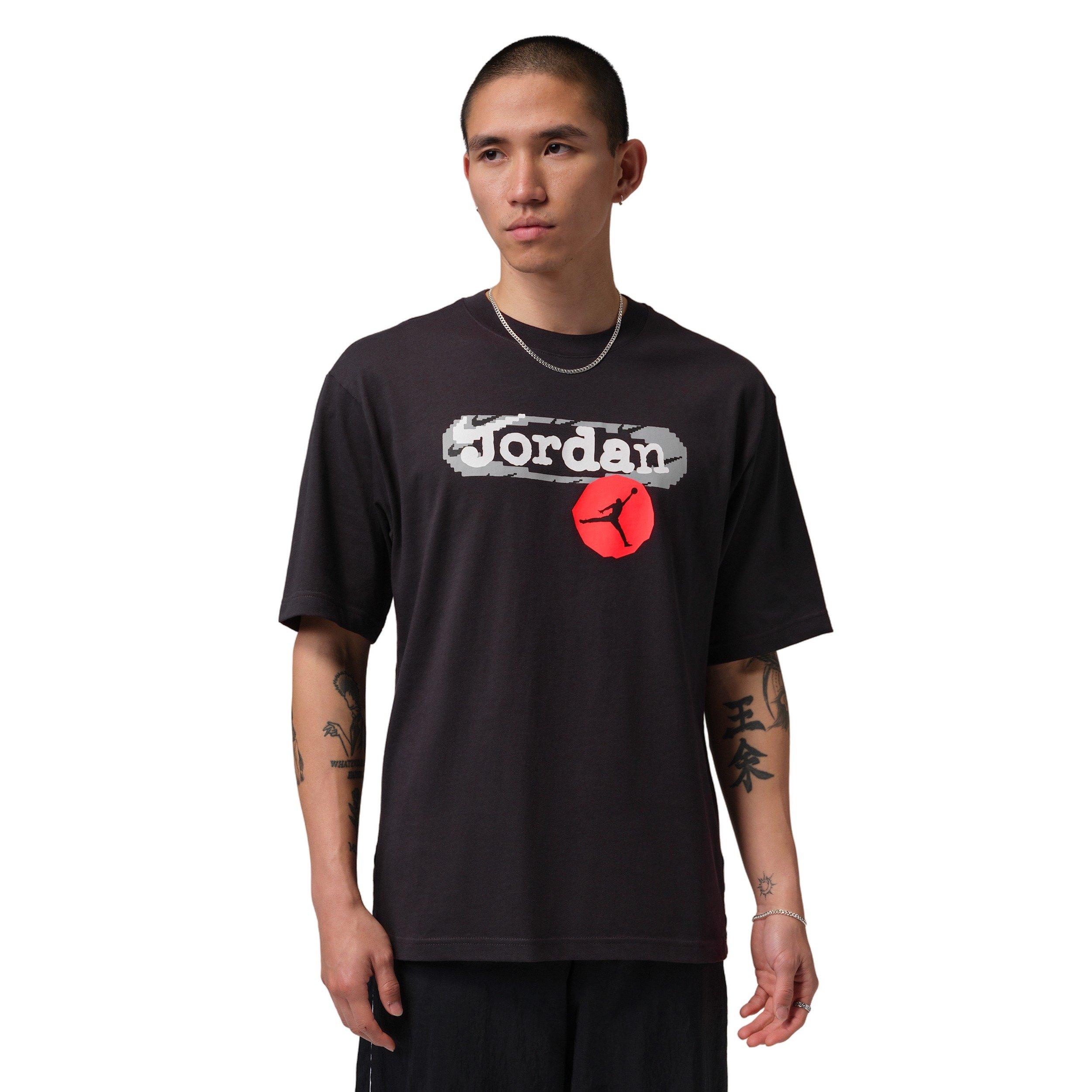 Jordan Men's Stamp Graphic Short-Sleeve Crew T-Shirt - Black - BLACK Thumbnail View 1
