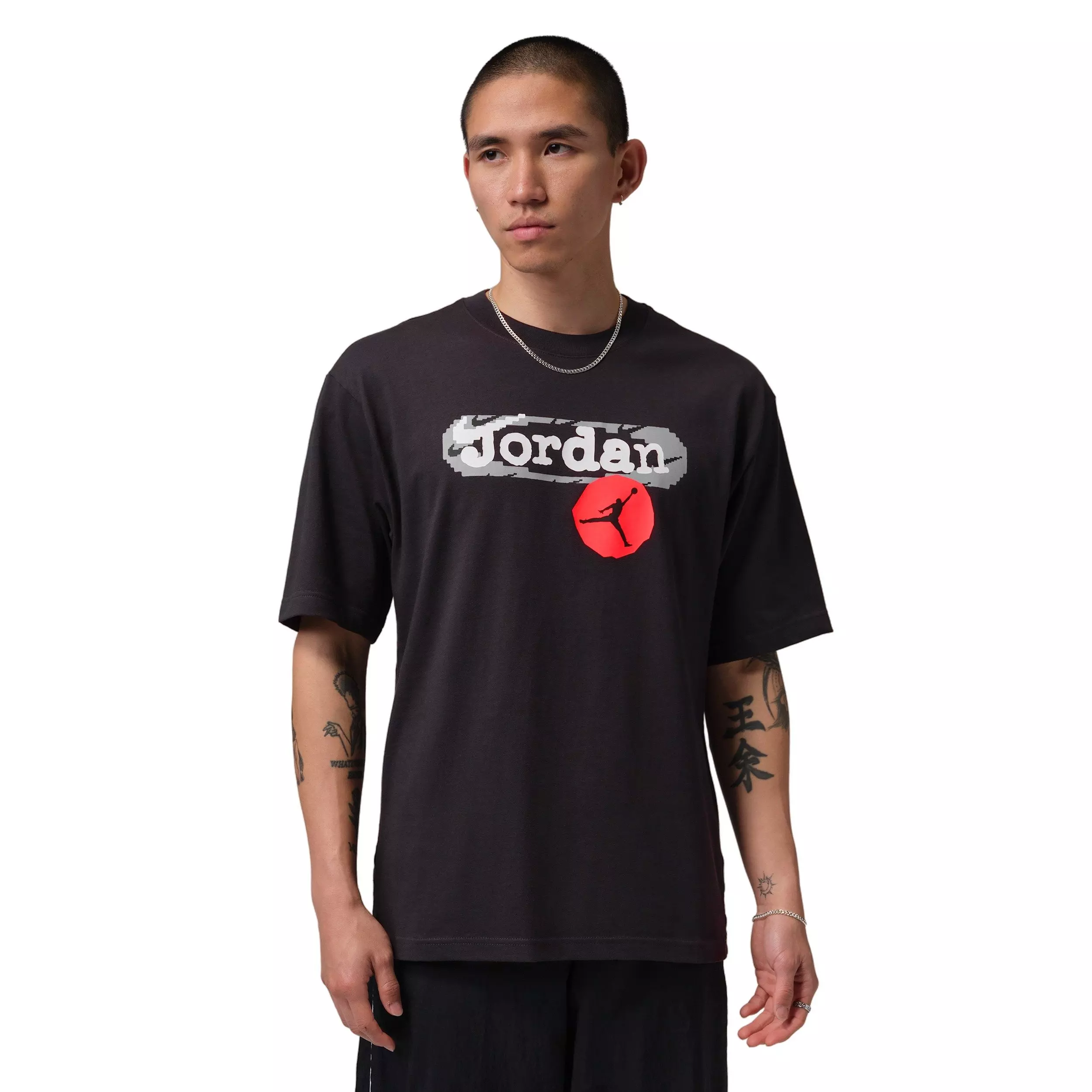 Jordan Men's Stamp Graphic Short-Sleeve Crew T-Shirt - Black - BLACK