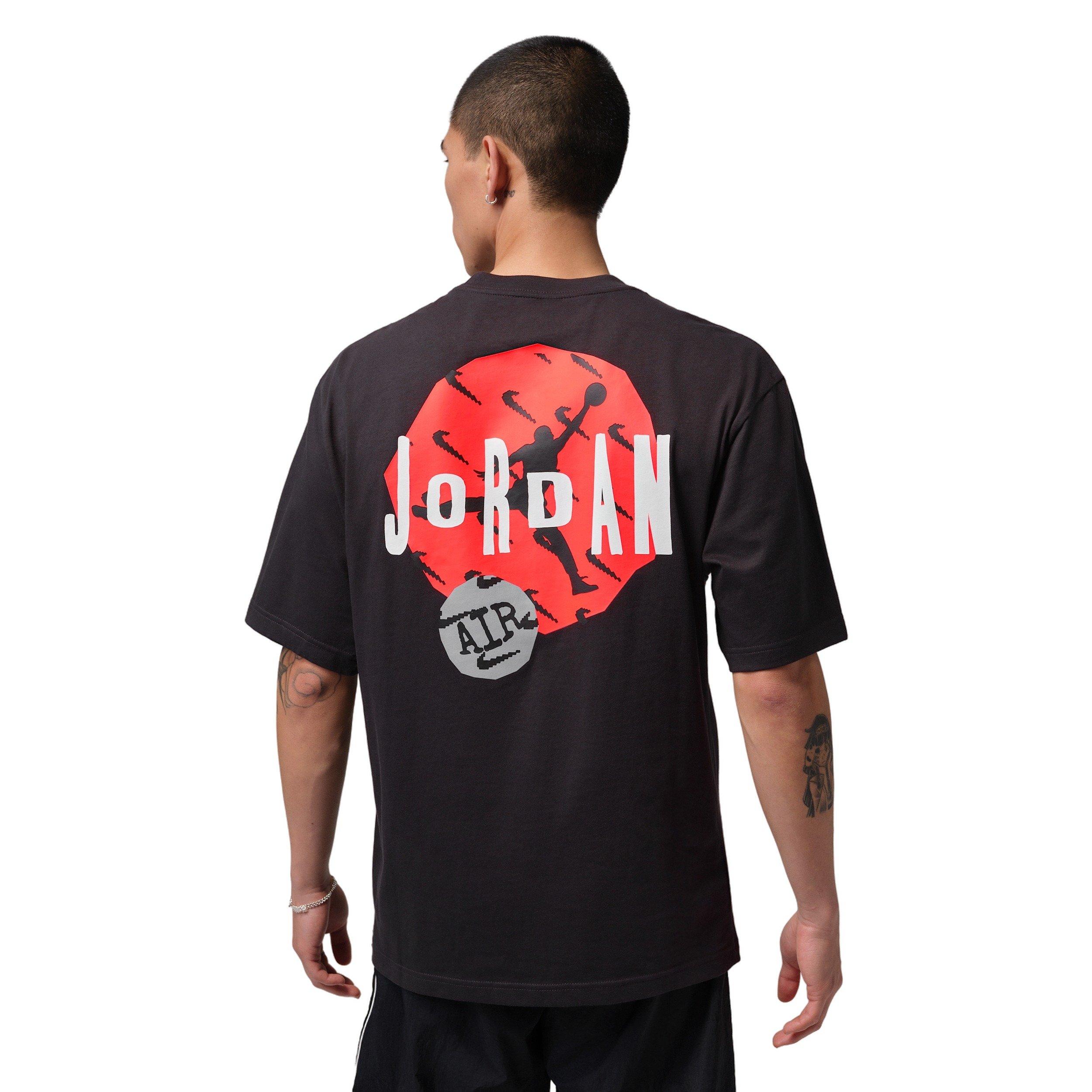 Jordan Men's Stamp Graphic Short-Sleeve Crew T-Shirt - Black - BLACK Thumbnail View 2