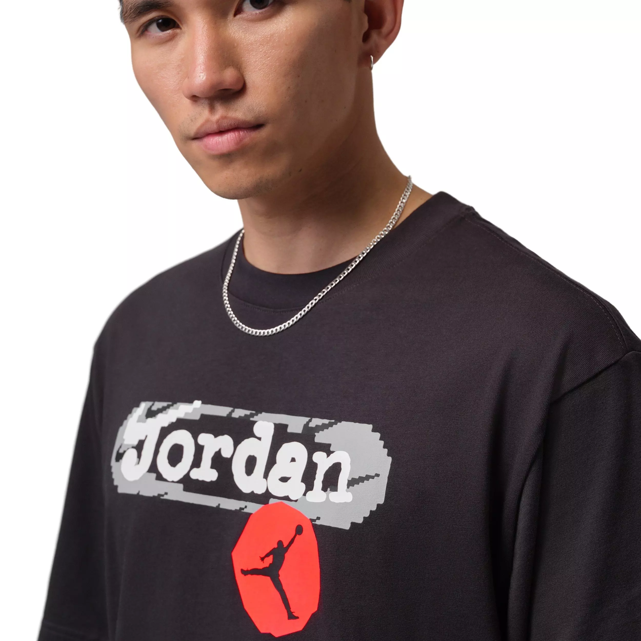 Jordan Men's Stamp Graphic Short-Sleeve Crew T-Shirt - Black - BLACK