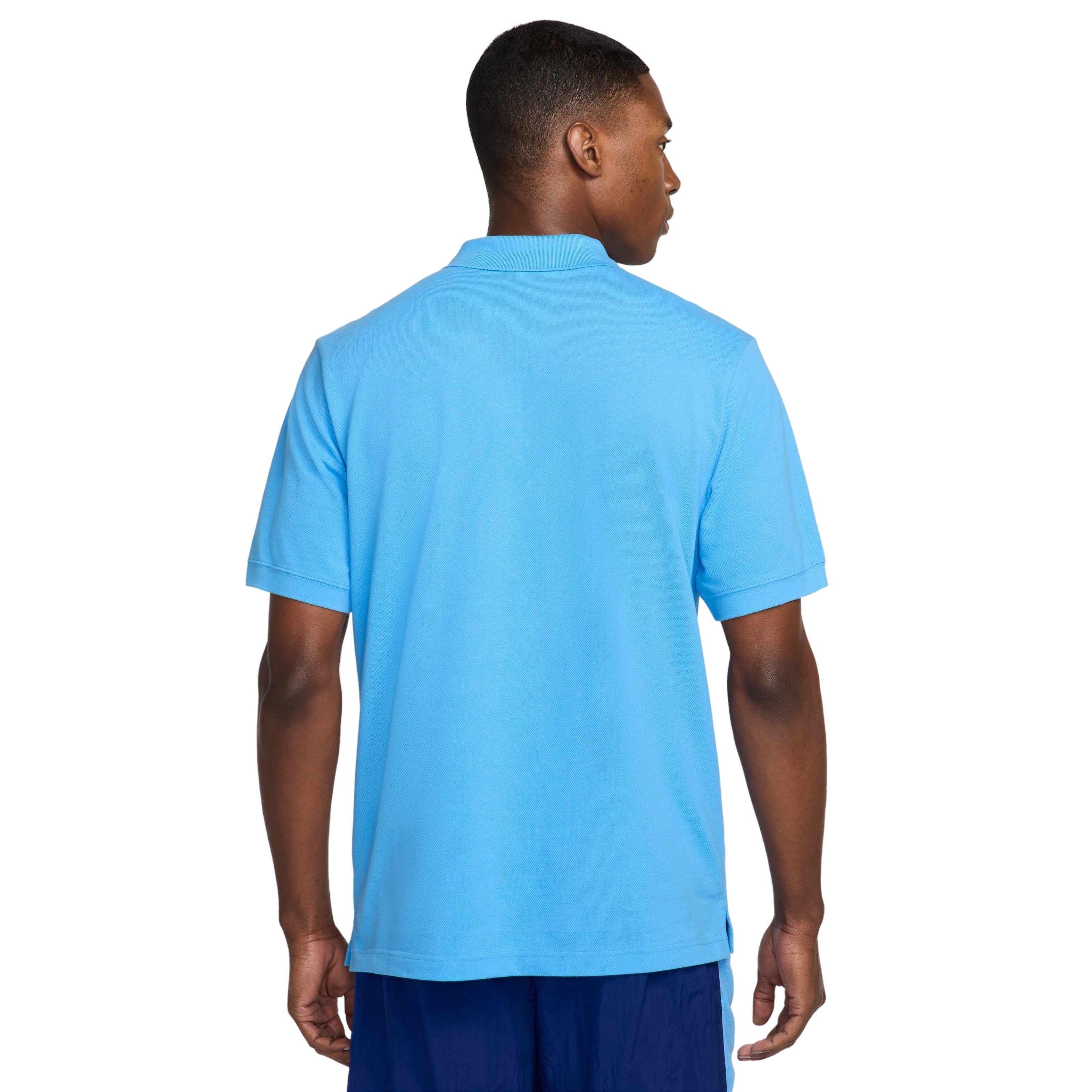 Nike Men's Club Short-Sleeve Pique Polo -Blue - BLUE Thumbnail View 2