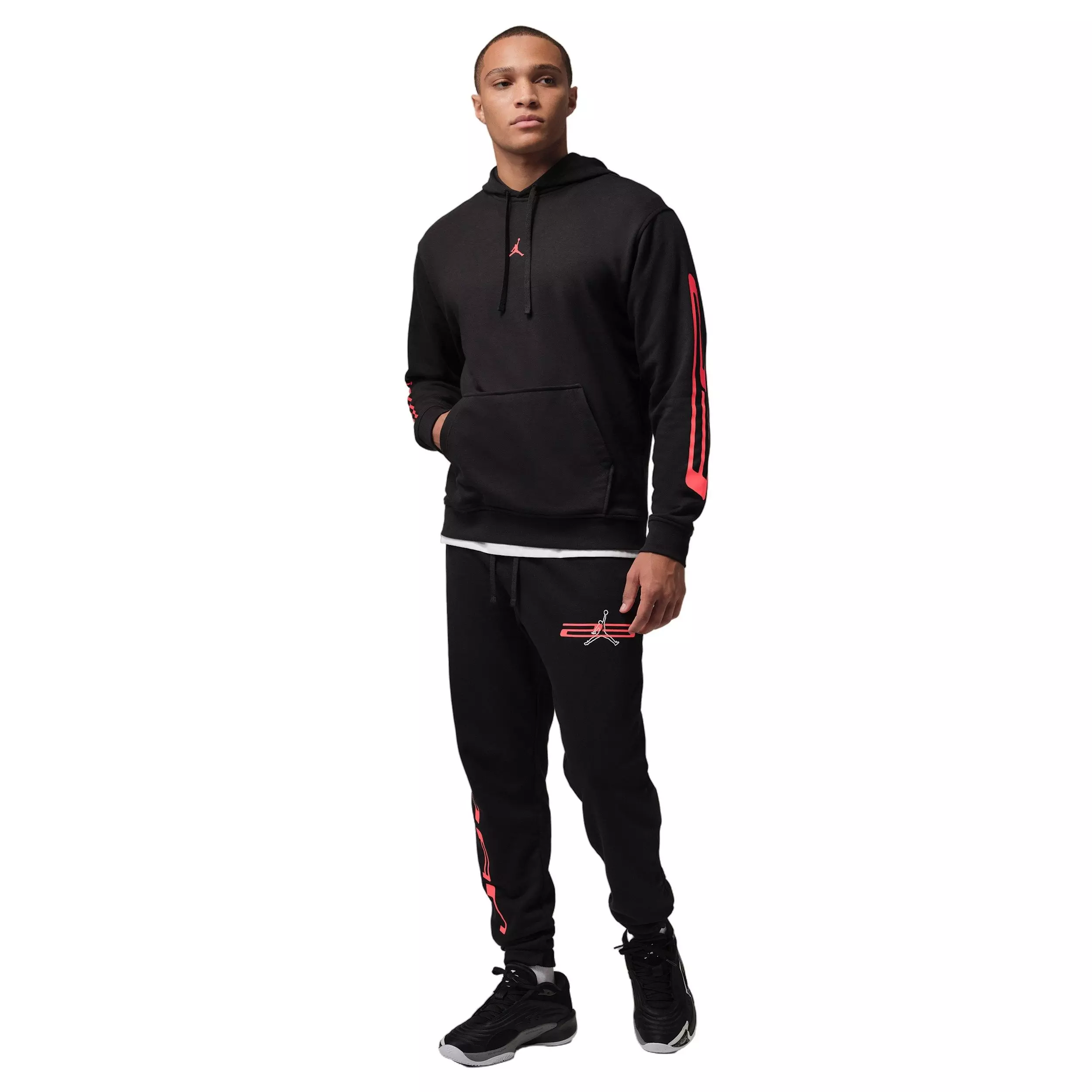 Jordan Men's Sport Crossover Dri-FIT Fleece Sweatpants - BLACK