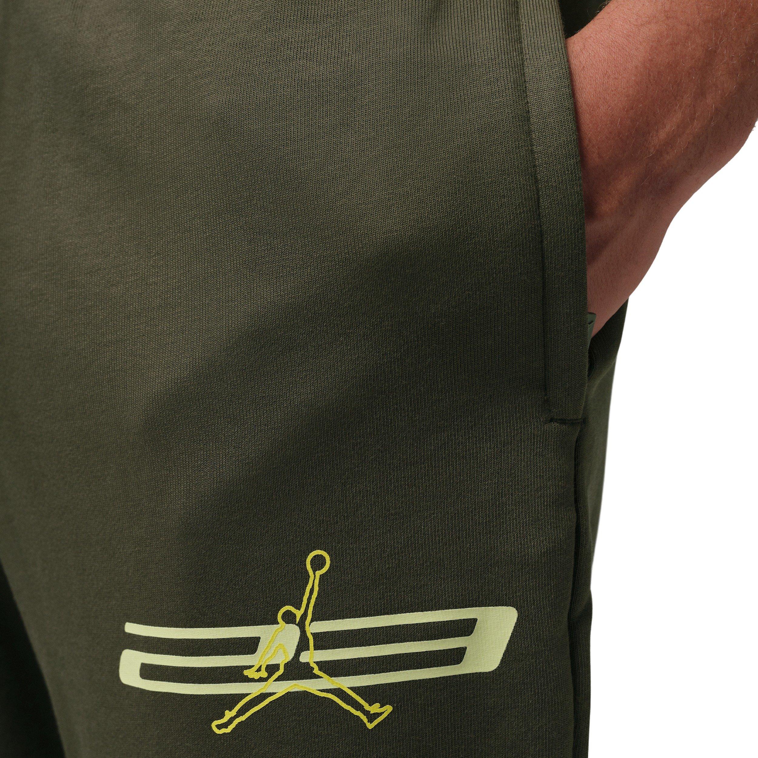 Jordan Men's Sport Crossover Dri-FIT Fleece Sweatpants - GREEN Thumbnail View 3