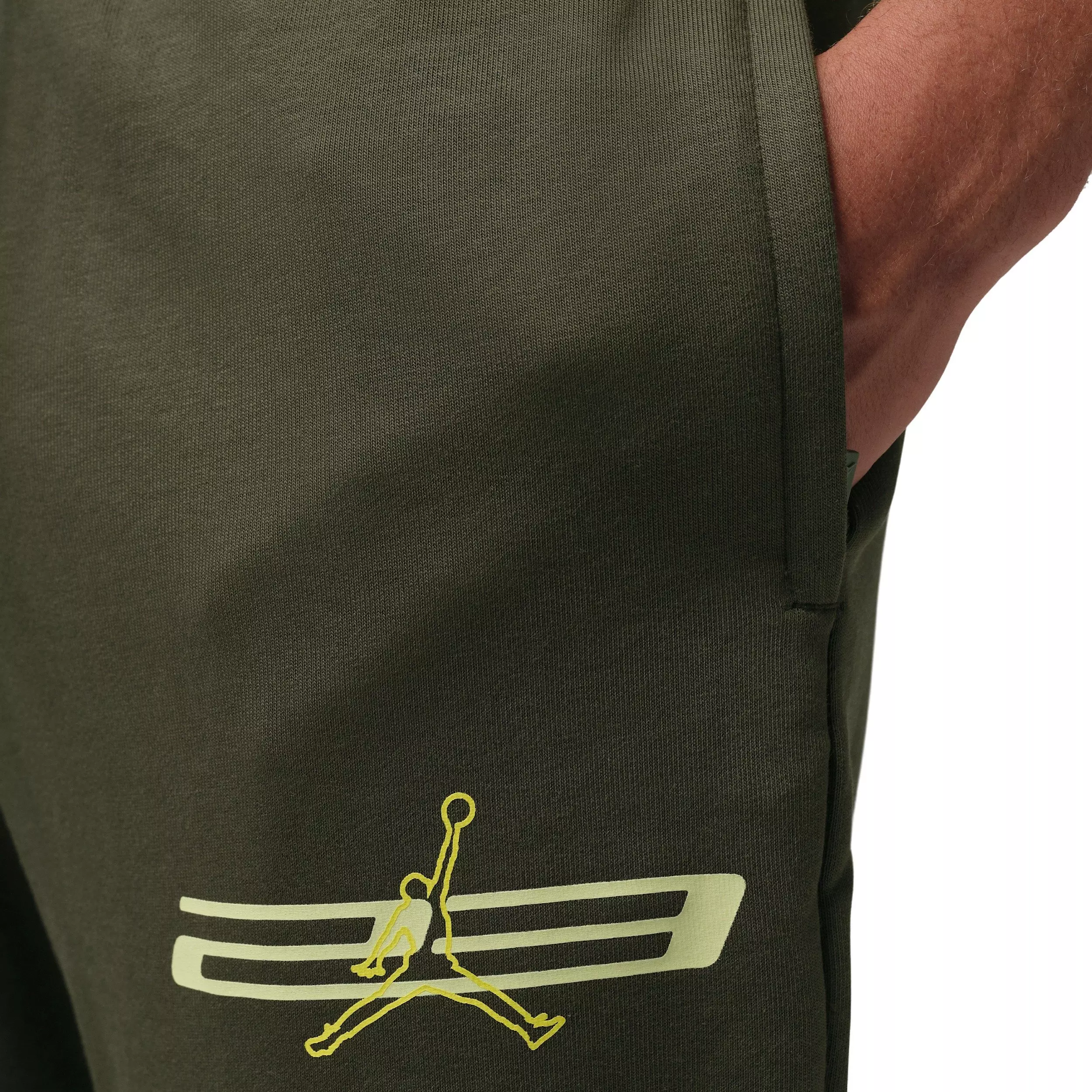 Jordan Men's Sport Crossover Dri-FIT Fleece Sweatpants - GREEN