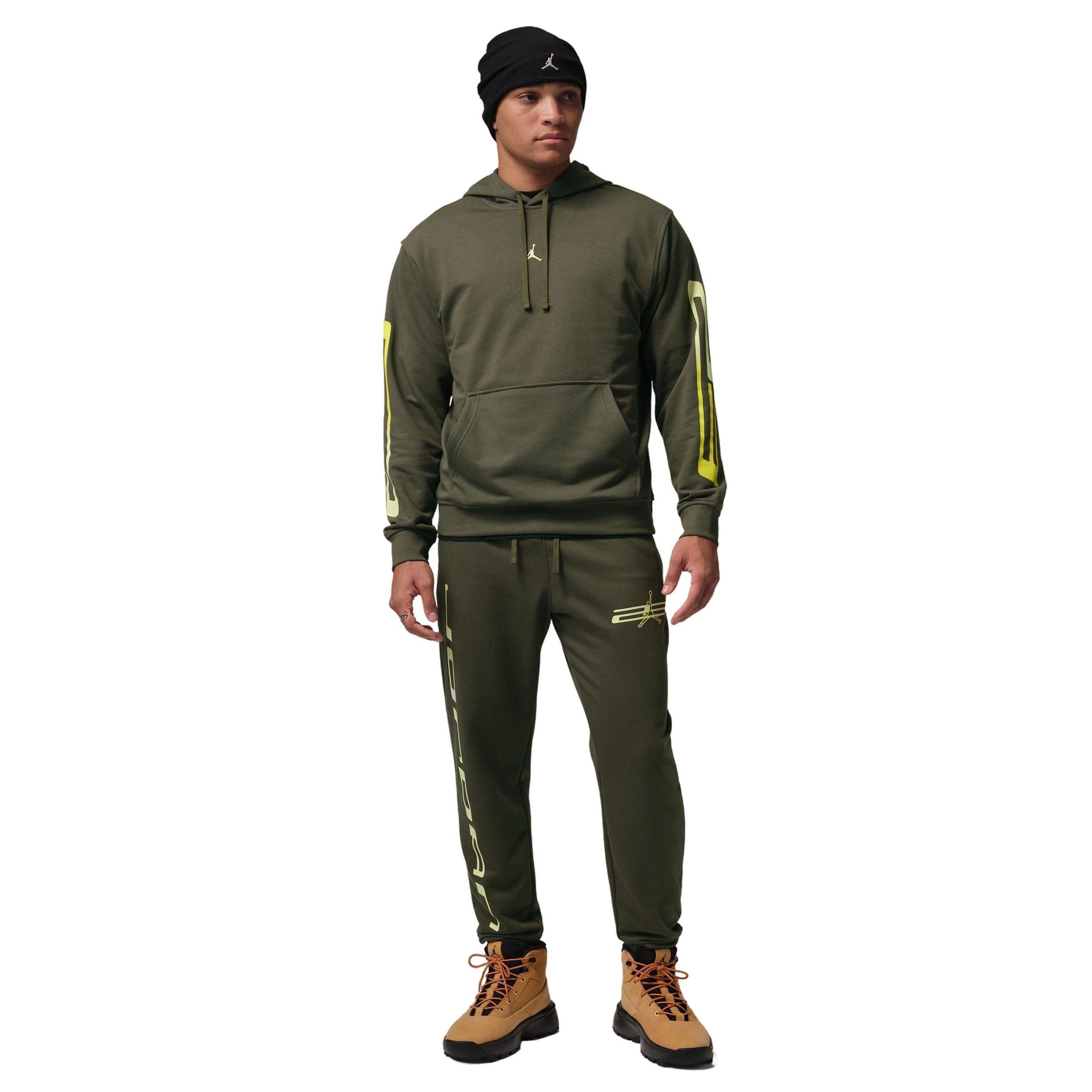 Jordan Men's Sport Crossover Dri-FIT Fleece Sweatpants - GREEN Thumbnail View 5