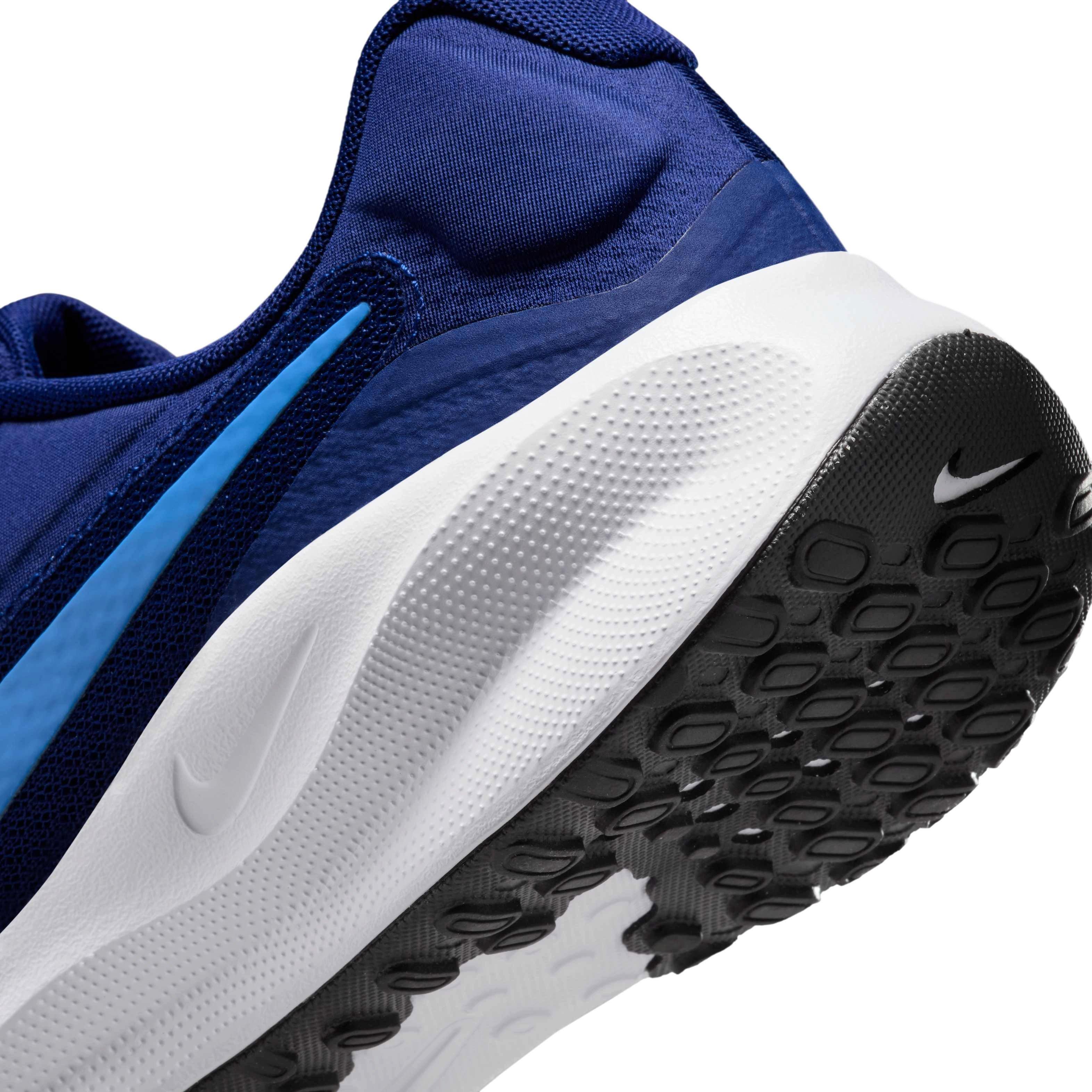 Nike Revolution 7 "Blue Void/White/Black/University Blue" Men's Running Shoe - BLUE/WHITE/BLACK Thumbnail View 8