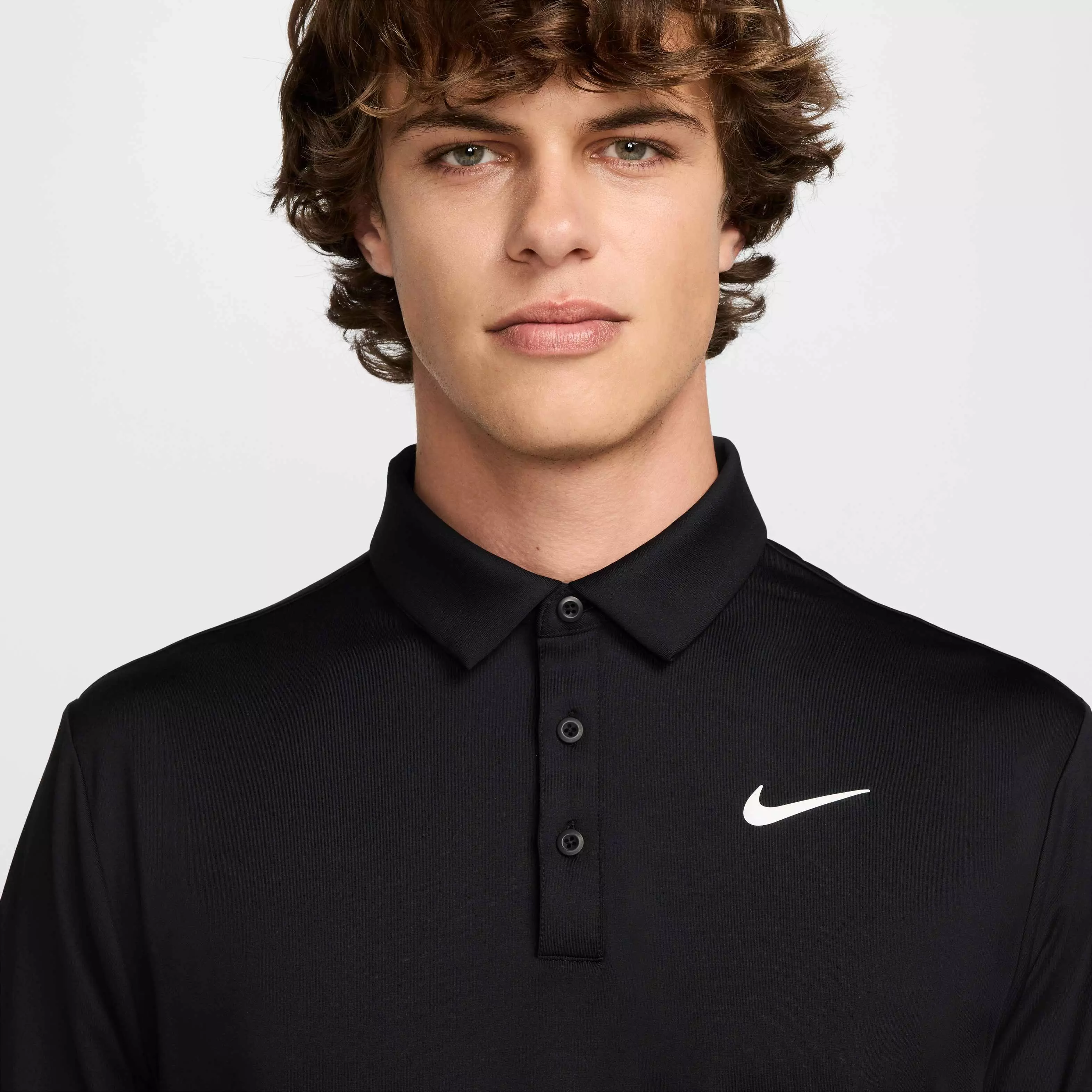 Nike Men's Tour Dri-FIT Solid Golf Polo - BLACK