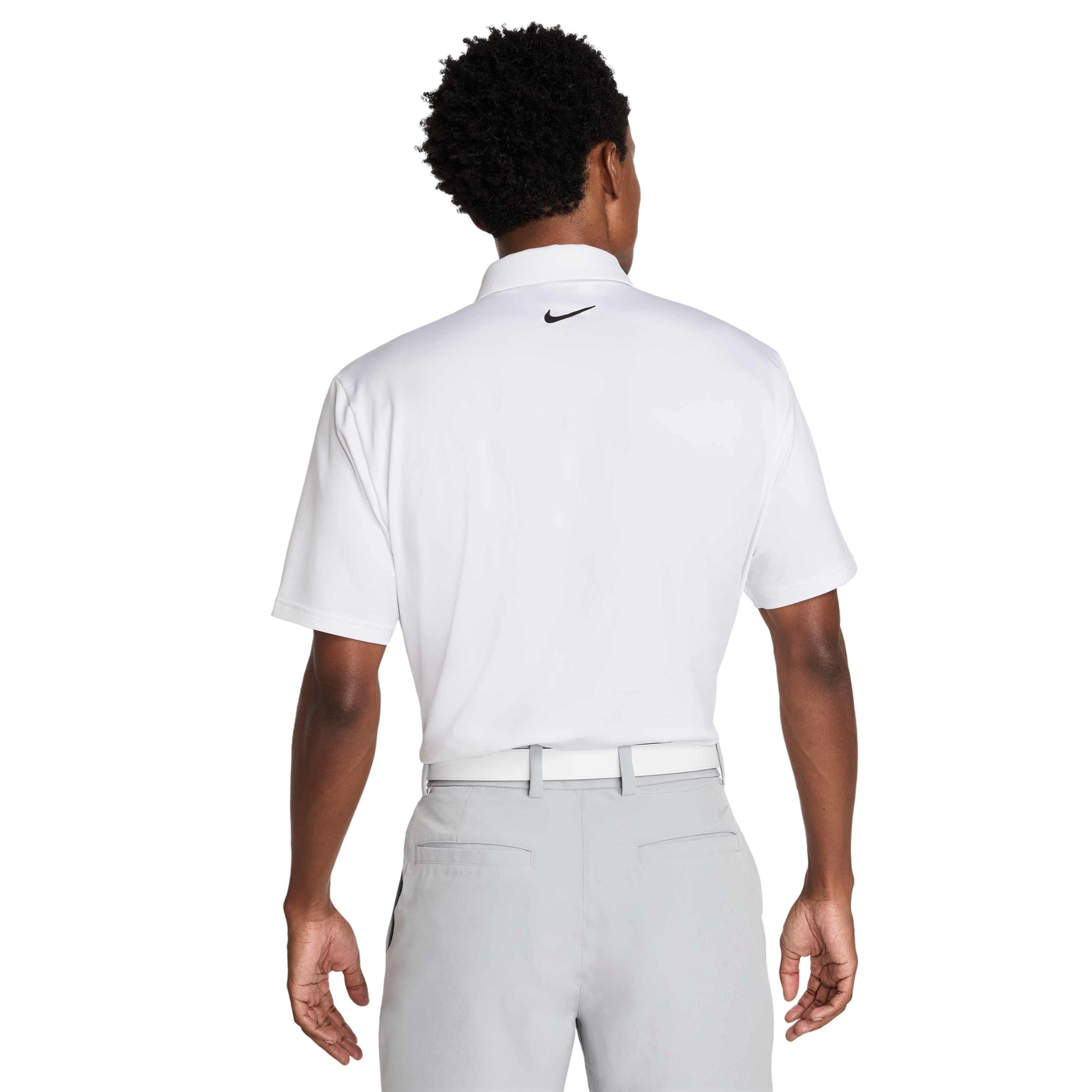 Nike Men's Tour Dri-FIT Solid Golf Polo - WHITE Thumbnail View 2