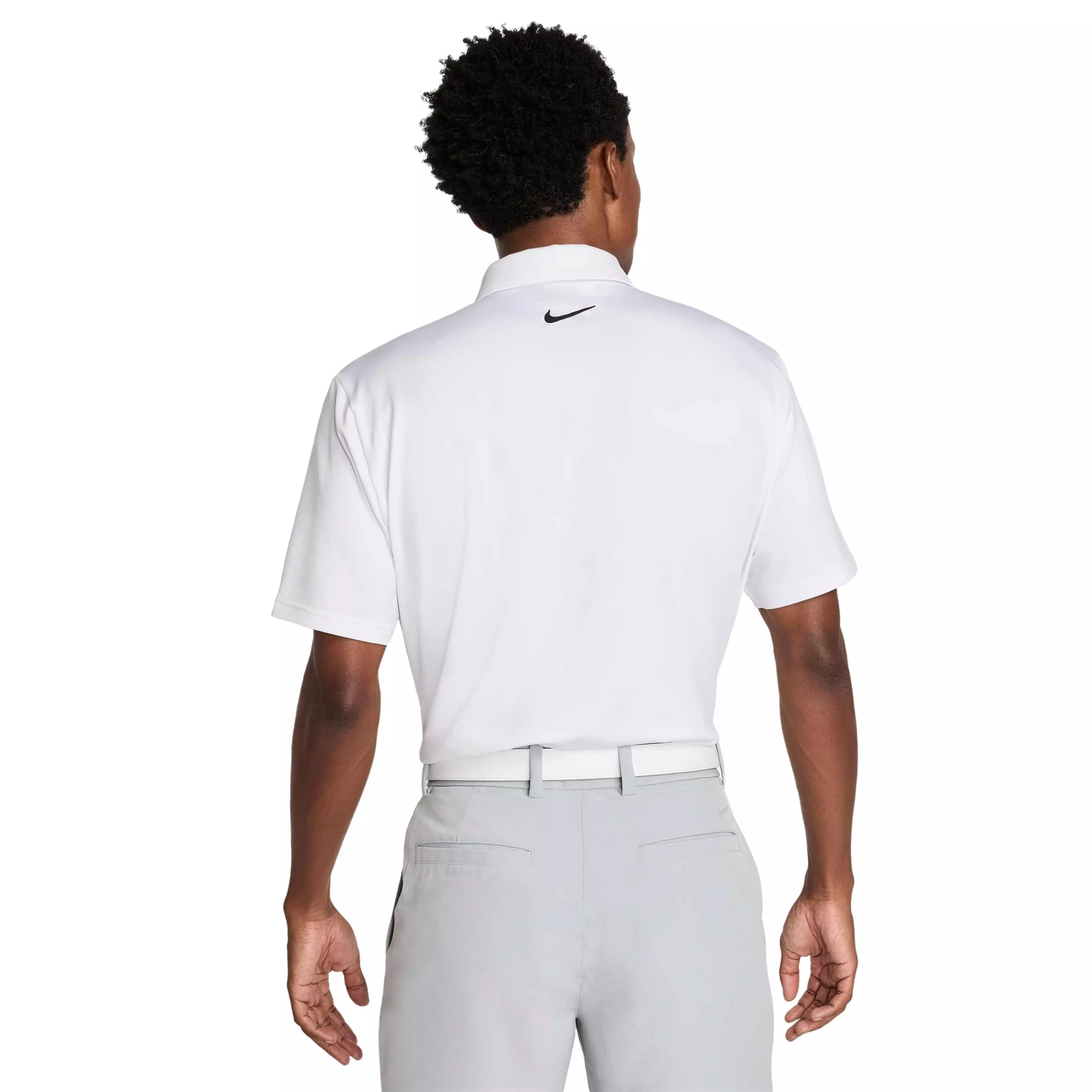 Nike Men's Tour Dri-FIT Solid Golf Polo - WHITE