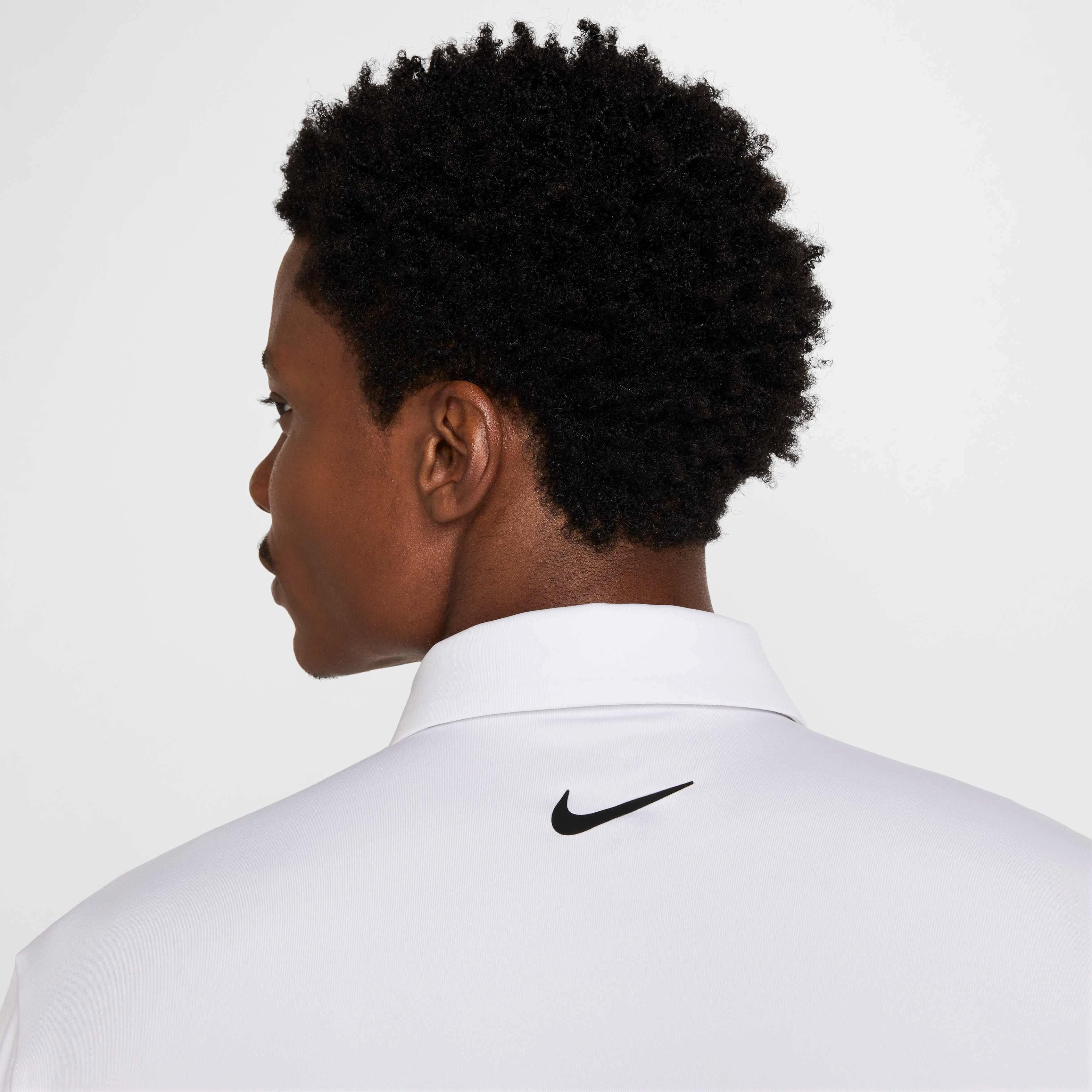 Nike Men's Tour Dri-FIT Solid Golf Polo - WHITE Thumbnail View 5