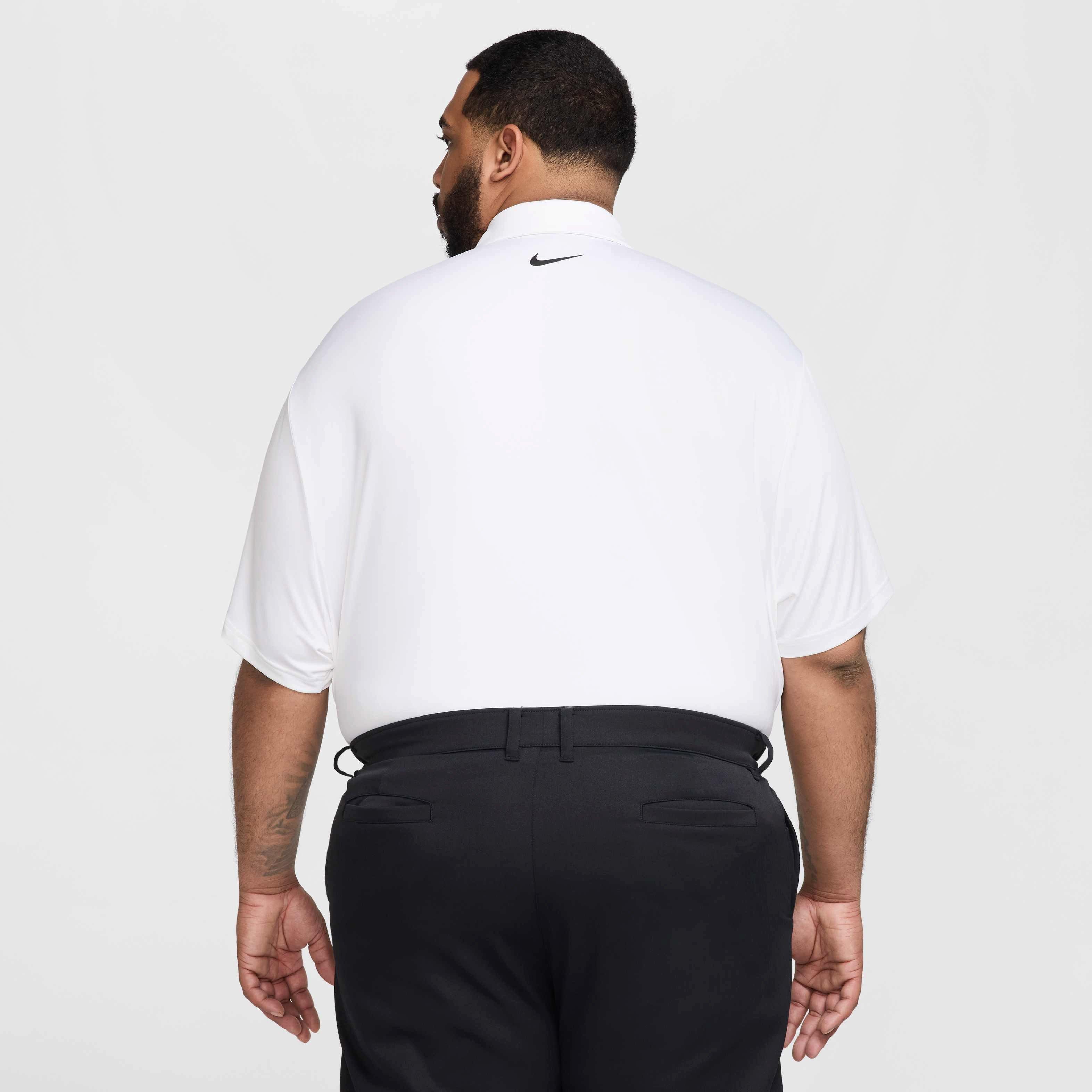 Nike Men's Tour Dri-FIT Solid Golf Polo - WHITE Thumbnail View 8
