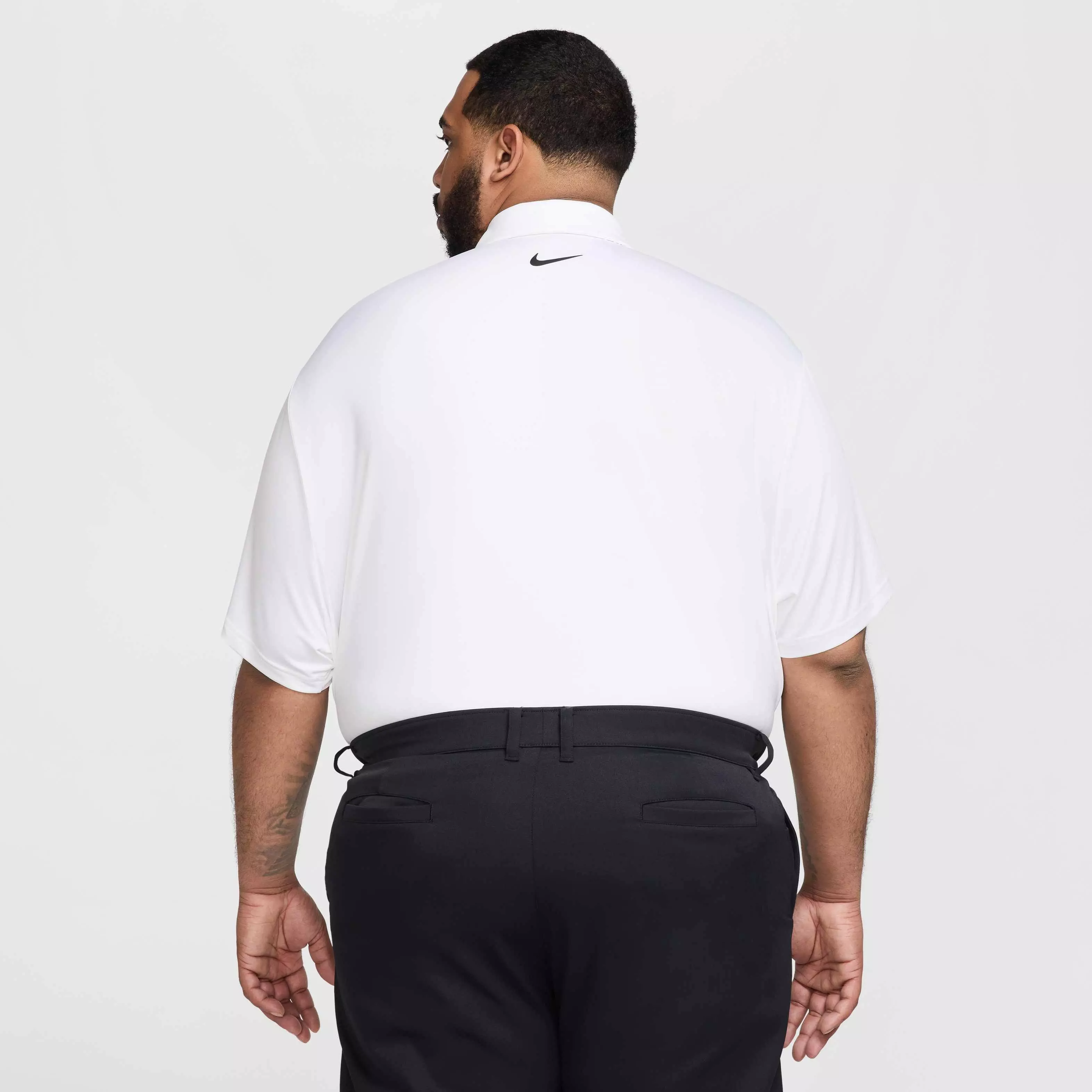 Nike Men's Tour Dri-FIT Solid Golf Polo - WHITE